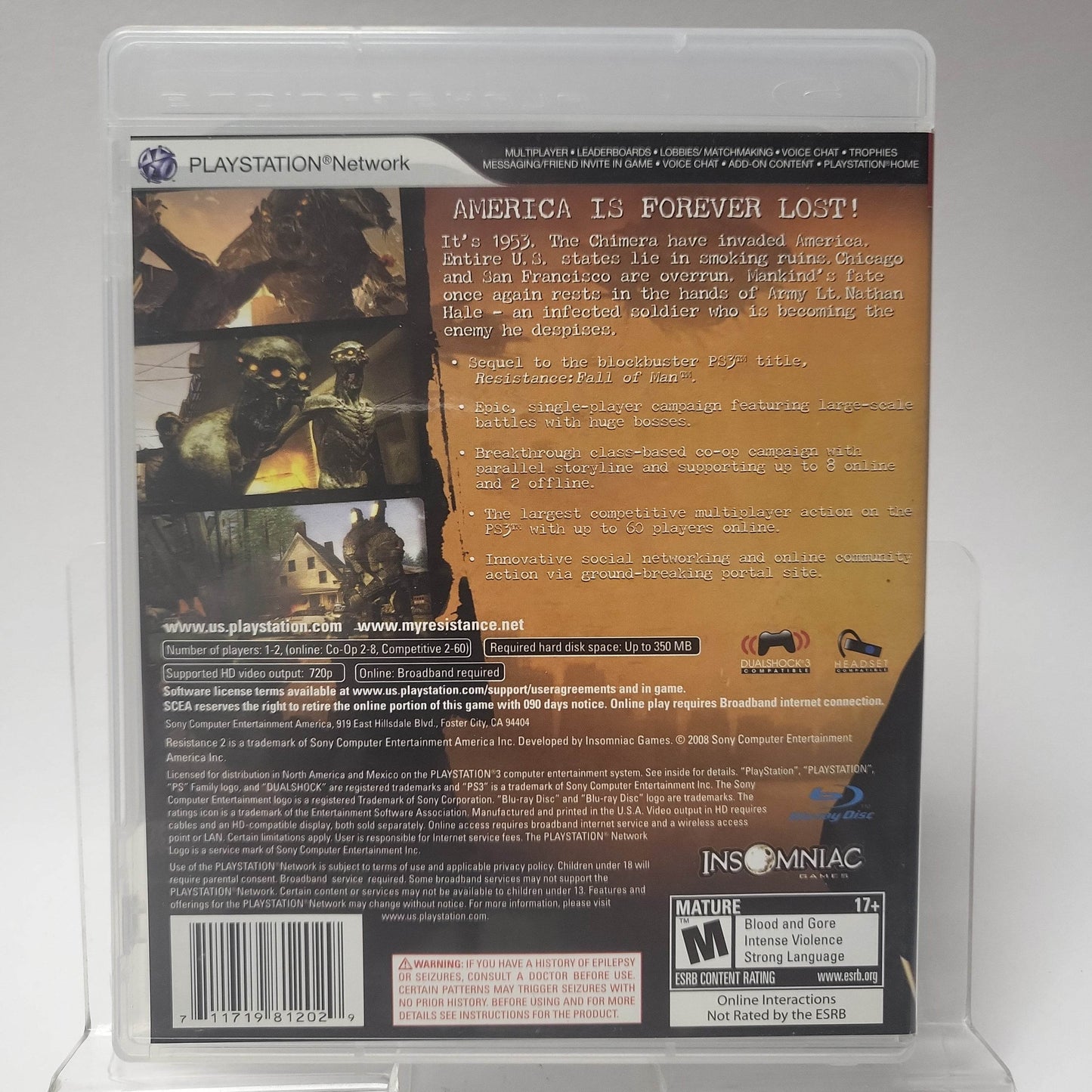 Résistance 2 American Edition Playstation 3 - Feniks Gameshop