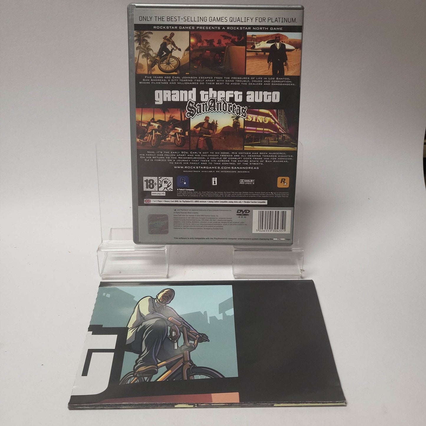 Grand Theft Auto San Andreas Platinum Playstation 2 - Feniks Gameshop