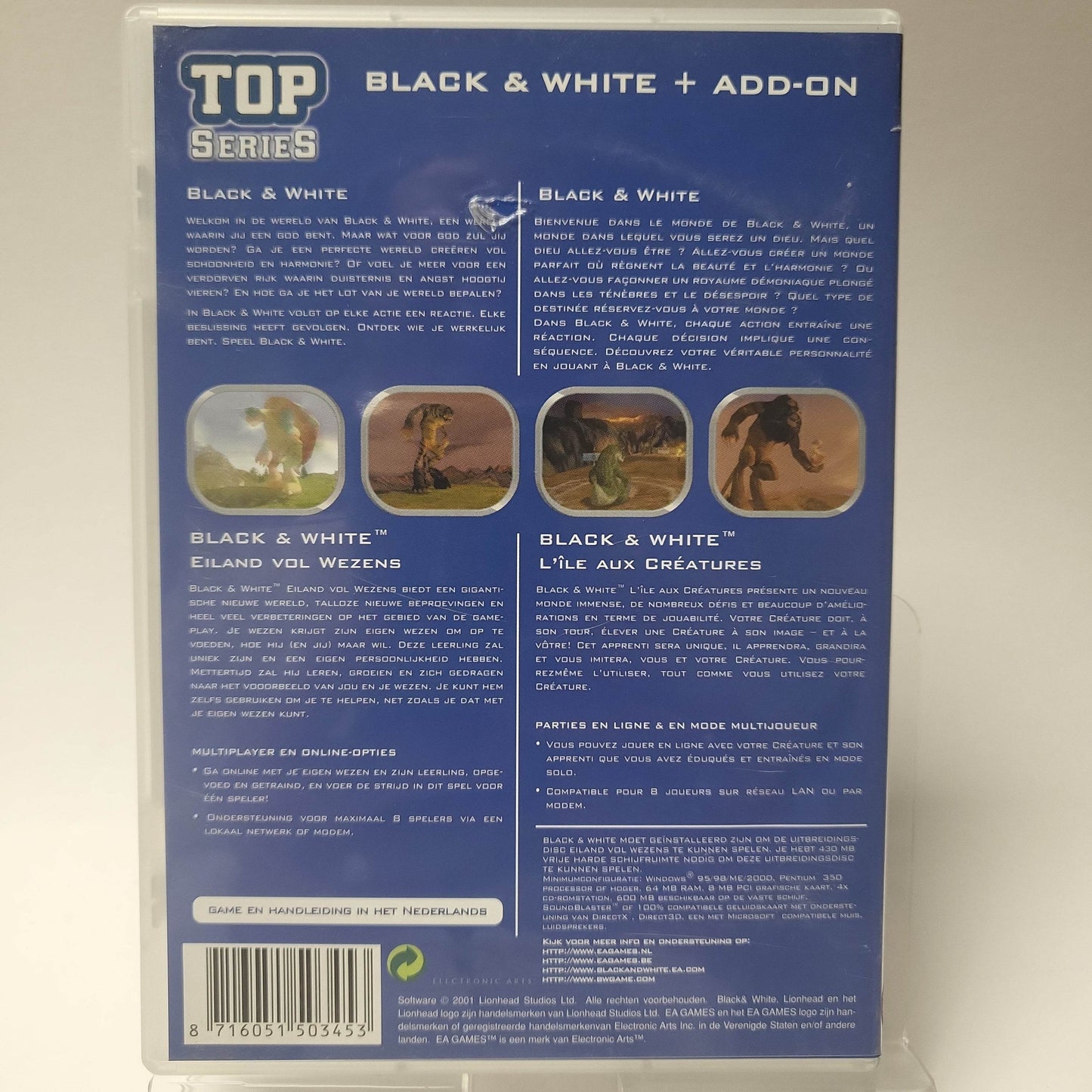 Black & White + Black & White Eiland vol Wezens (No Book) PC - Feniks Gameshop
