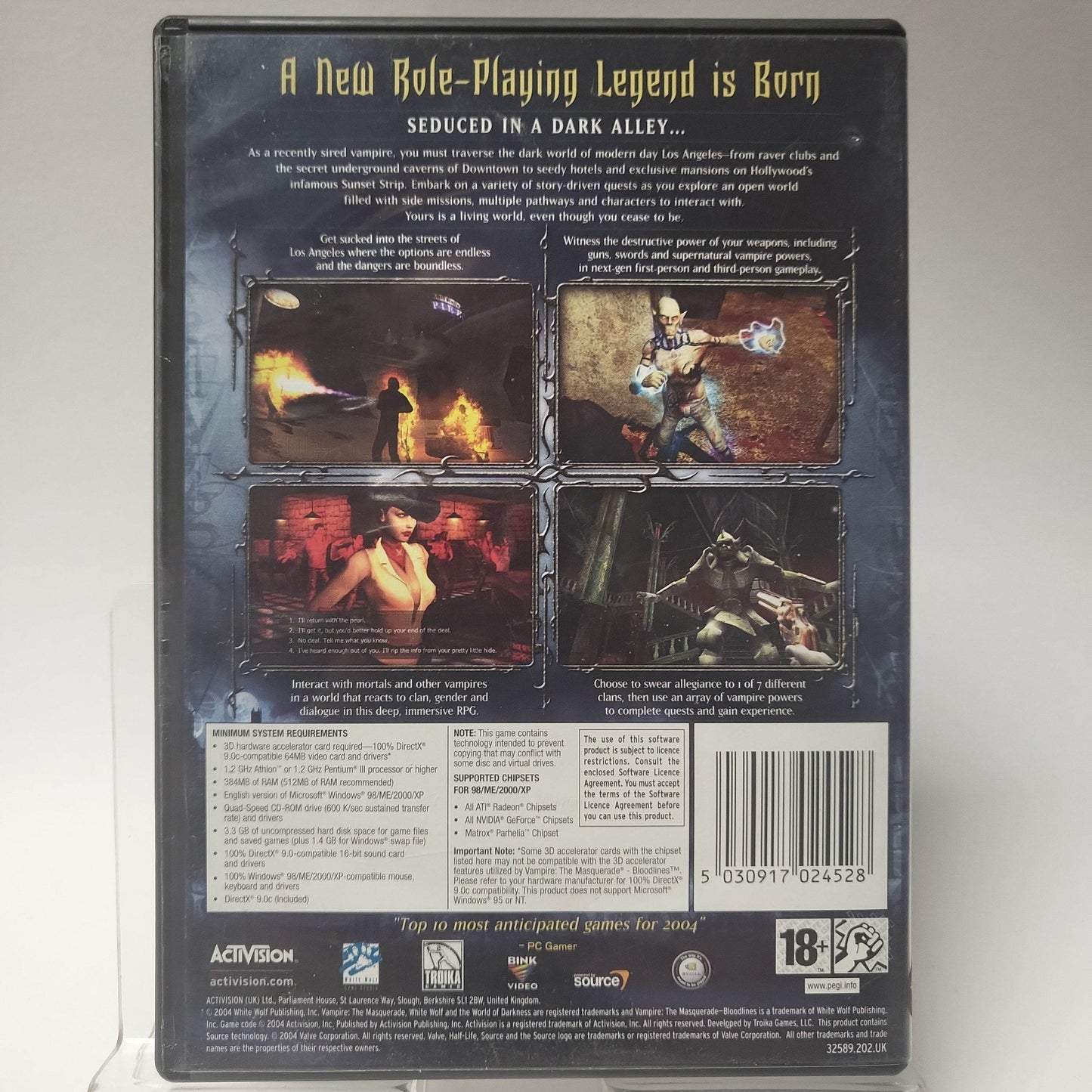 Vampire the Masquerade Bloodlines (No Book) PC - Feniks Gameshop