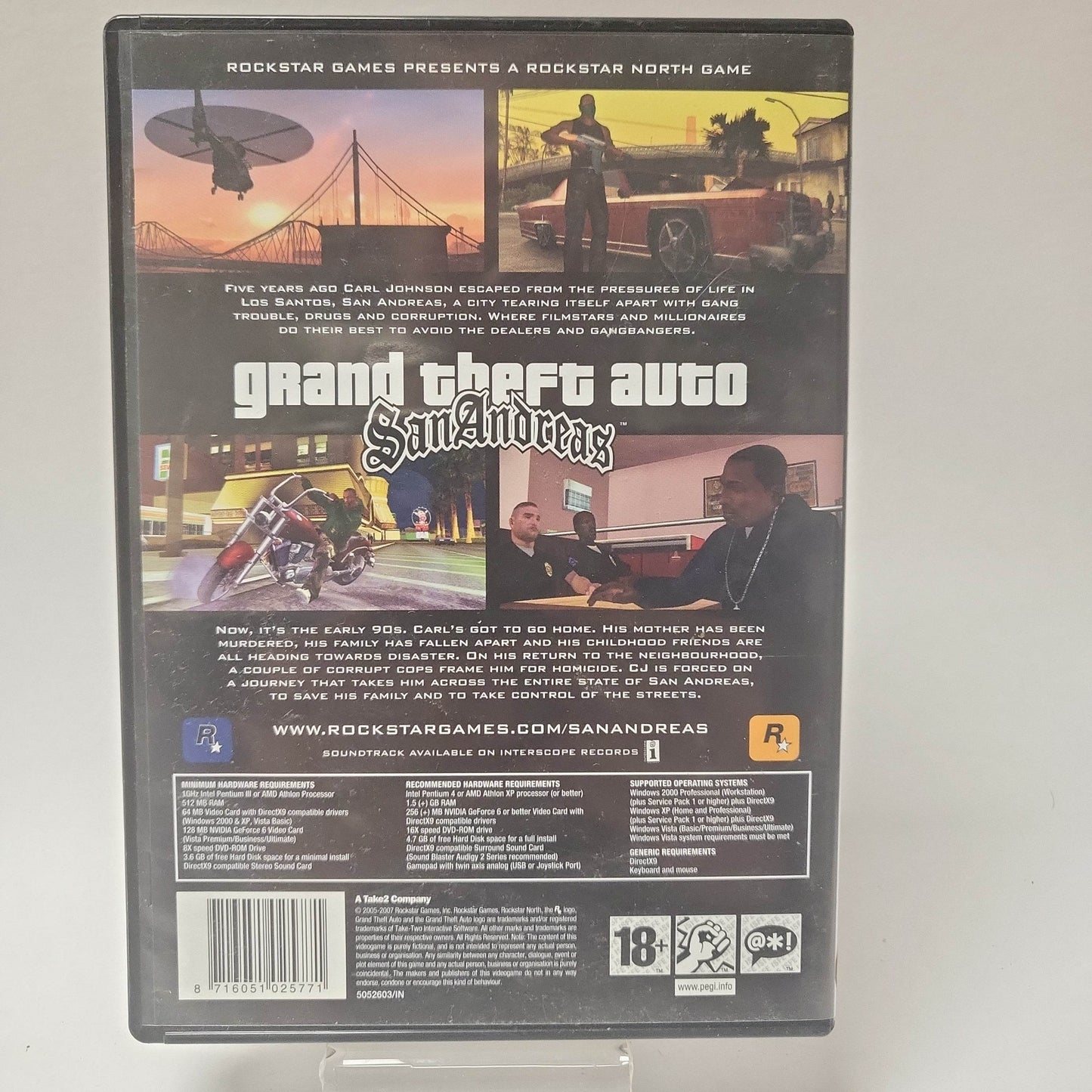 Grand Theft Auto San Andreas (No Book, No Map) PC - Feniks Gameshop