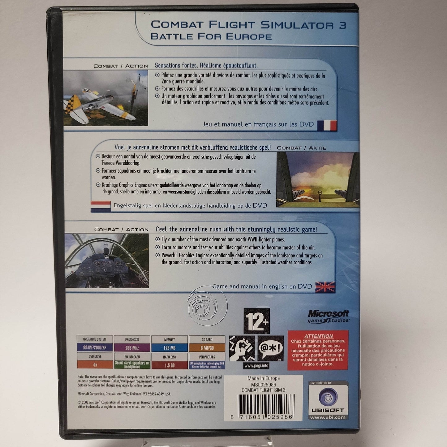 Combat Flight Simulator 3 Battle for Europe (No Book) PC - Feniks Gameshop