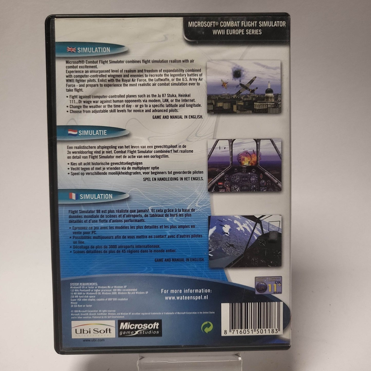 Combat Flight Simulator WWII Europe Series (No Book) PC - Feniks Gameshop
