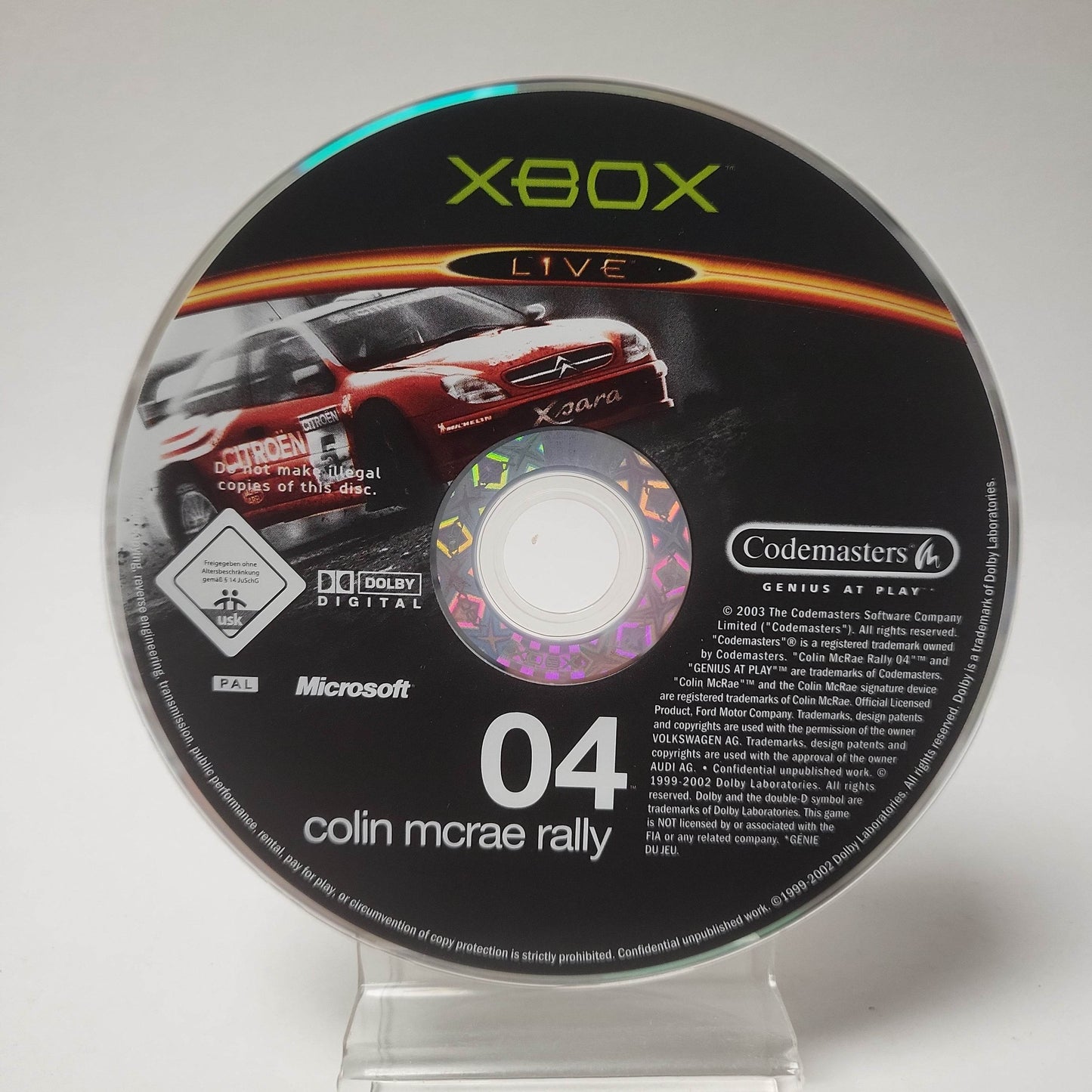 Colin McRae Rally 04 (Disc Only) Xbox Original - Feniks Gameshop