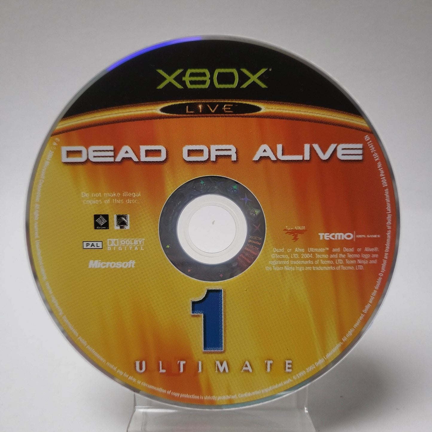 Dead or Alive 1 Ultimate (Disc Only) Xbox Original - Feniks Gameshop