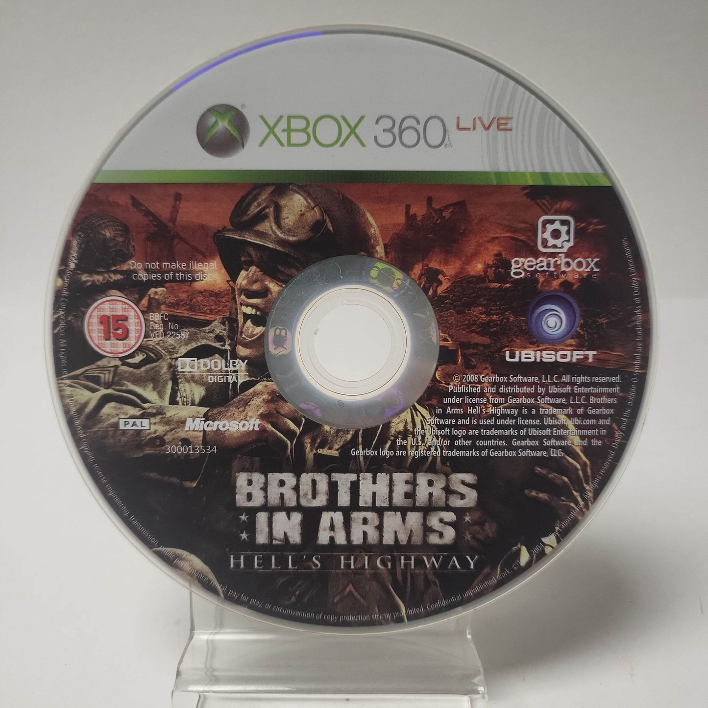Brothers in Arms Hell's Highway (Disc Only) Xbox 360 - Feniks Gameshop
