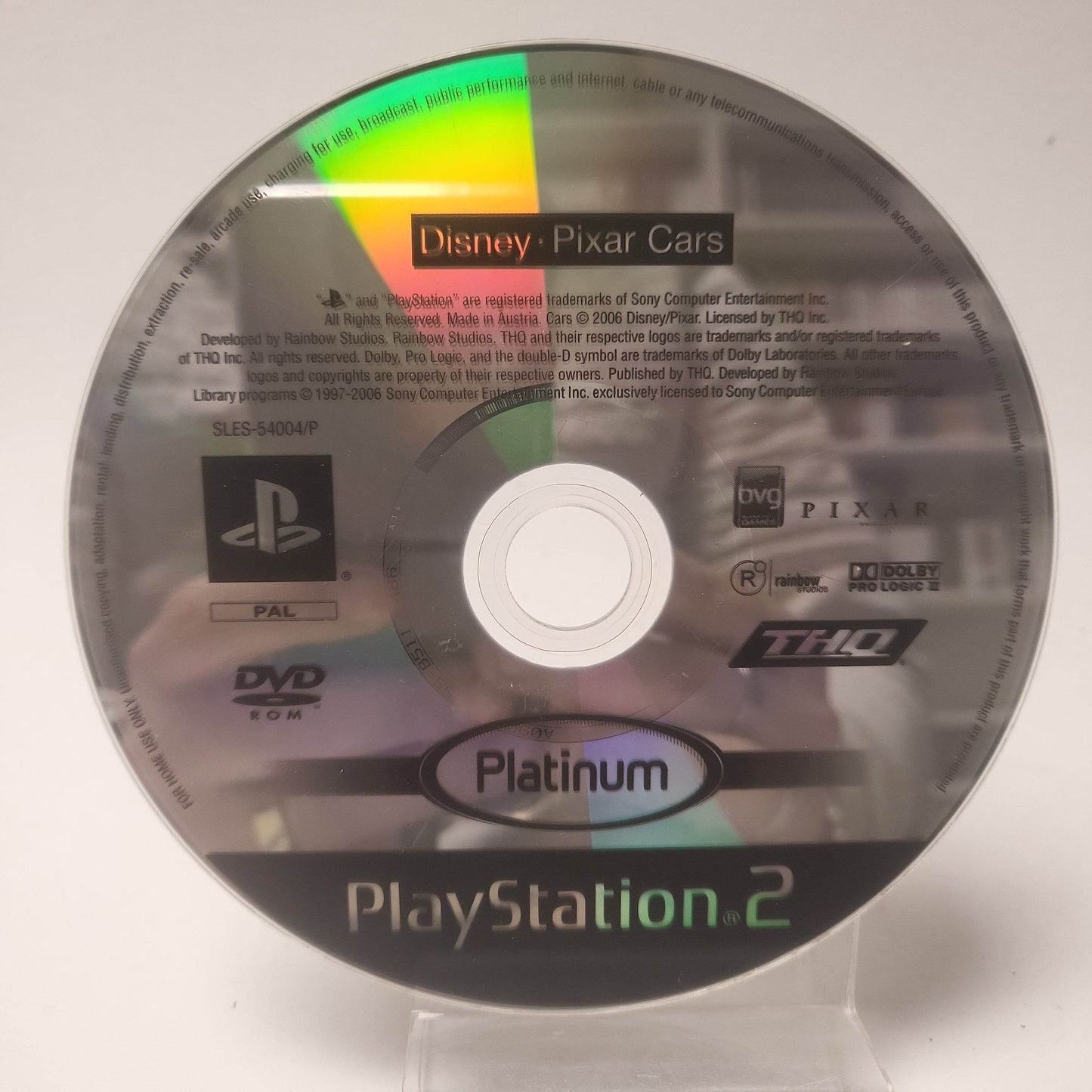 Disney Pixar Cars Platinum (Disc Only) PlayStation 2 - Feniks Gameshop