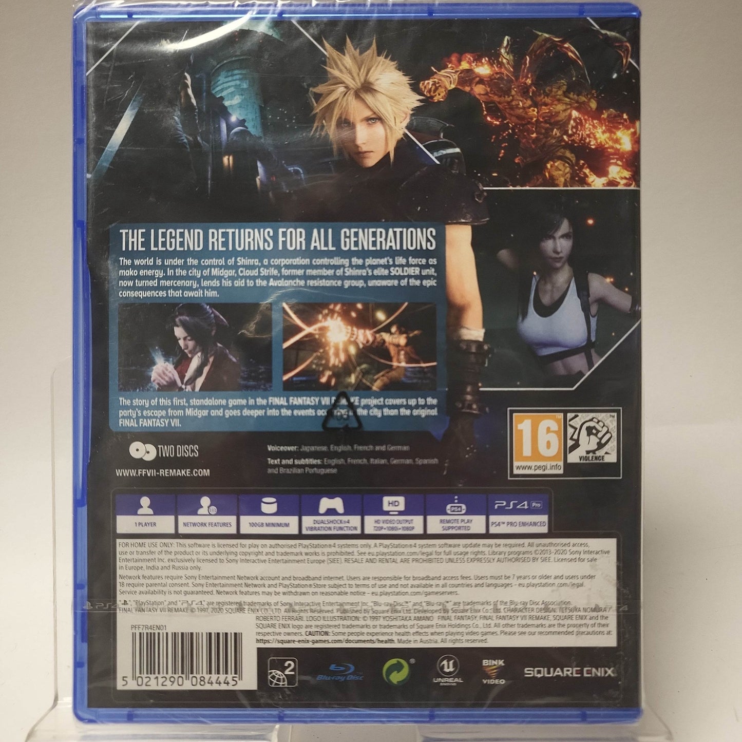 Final Fantasy VII Remake Geseald Playstation 4 - Feniks Gameshop