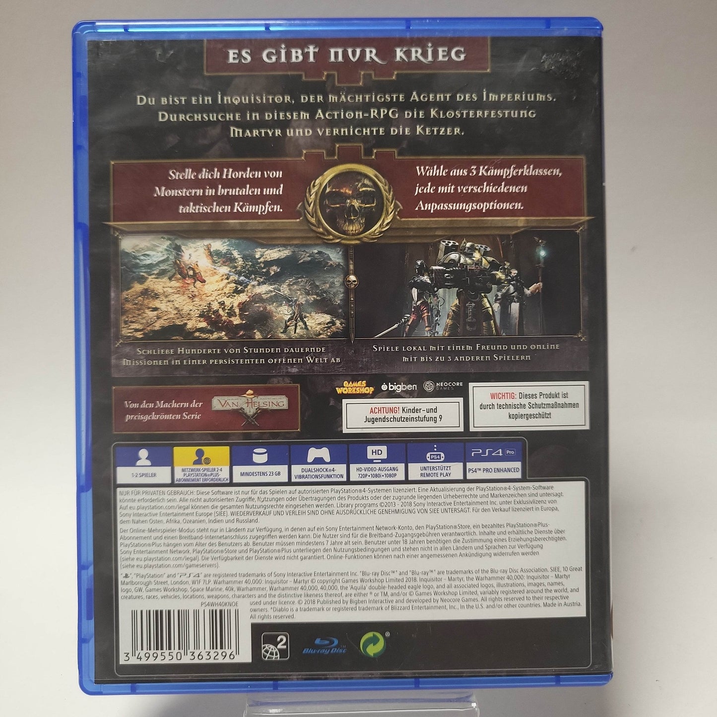Warhammer 40000 Inquisitor Martyr (No Book) Playstation 4 - Feniks Gameshop