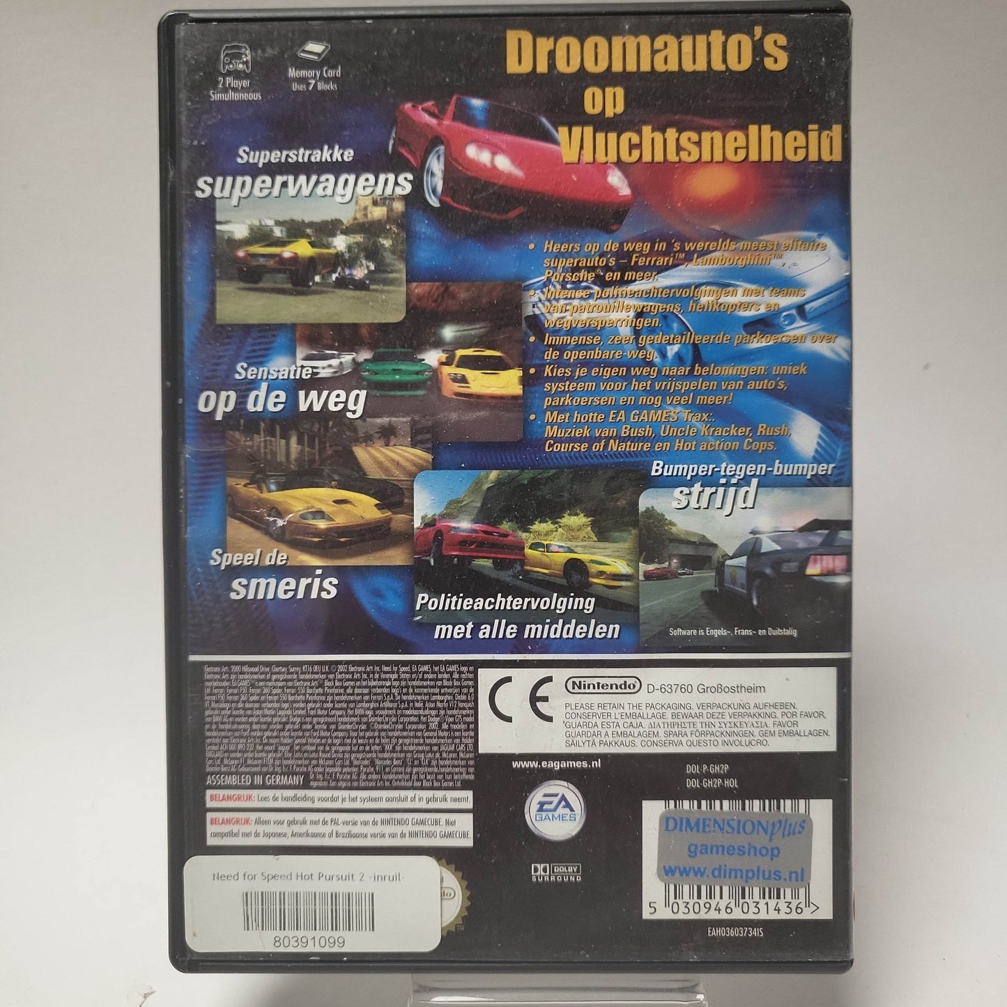 Need for Speed Hot Pursuit 2 (No Book) Nintendo Gamecube - Feniks Gameshop