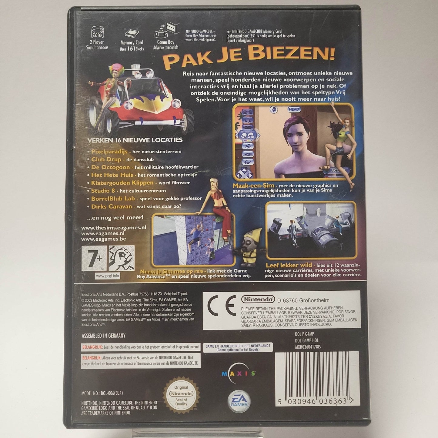 Sims Erop Uit (No Book) Nintendo Gamecube - Feniks Gameshop