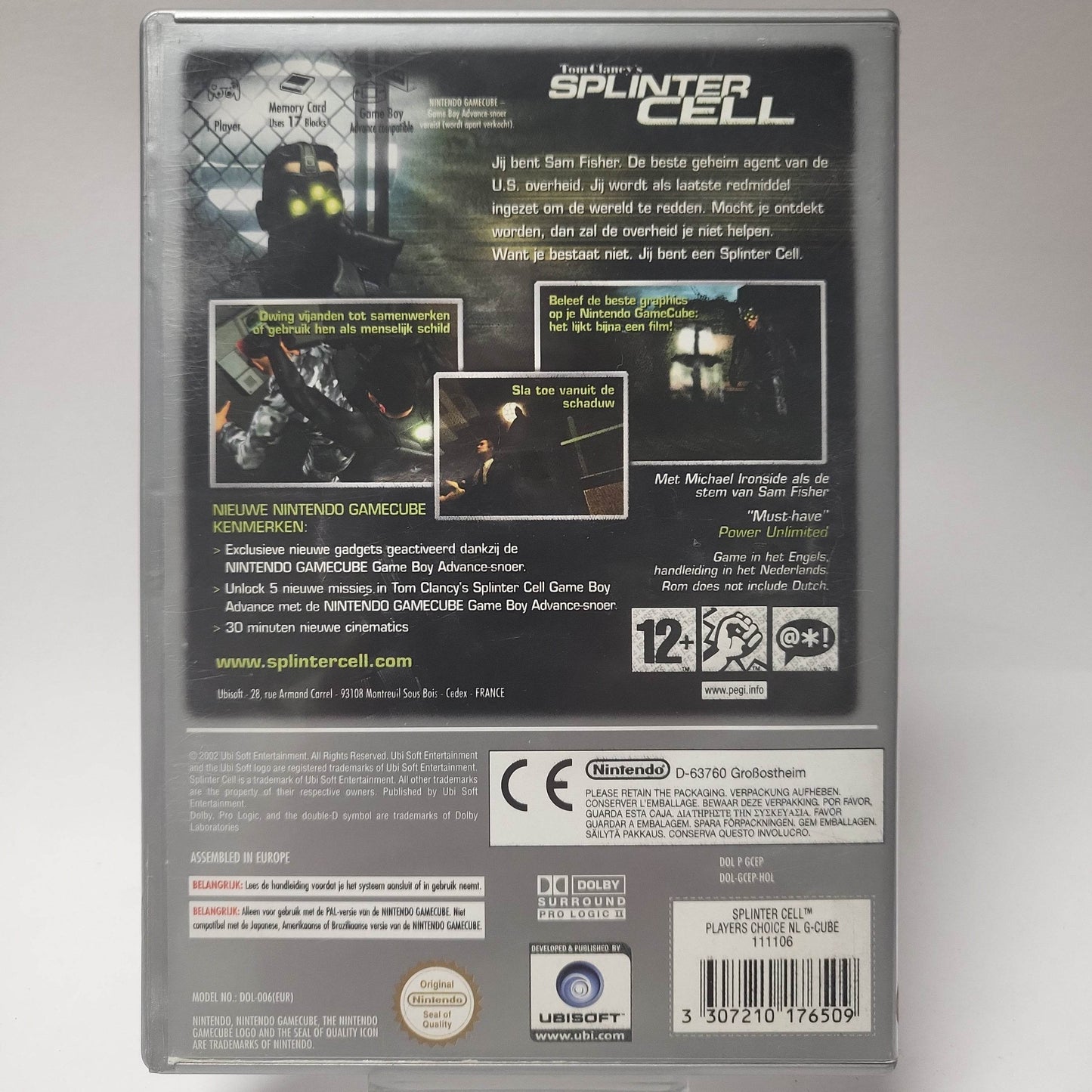 Tom Clancy's Splinter Cell (No Book) Player's Choise Nintendo Gamecube - Feniks Gameshop