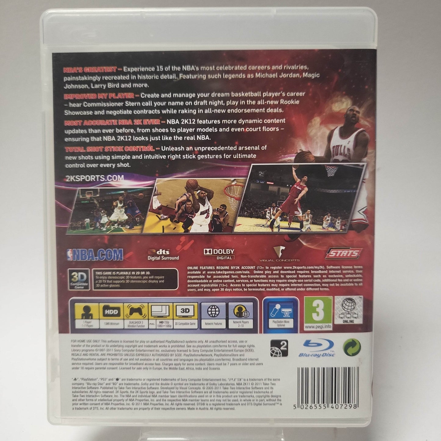 NBA 2K 12 (No Book) PlayStation 3 - Feniks Gameshop