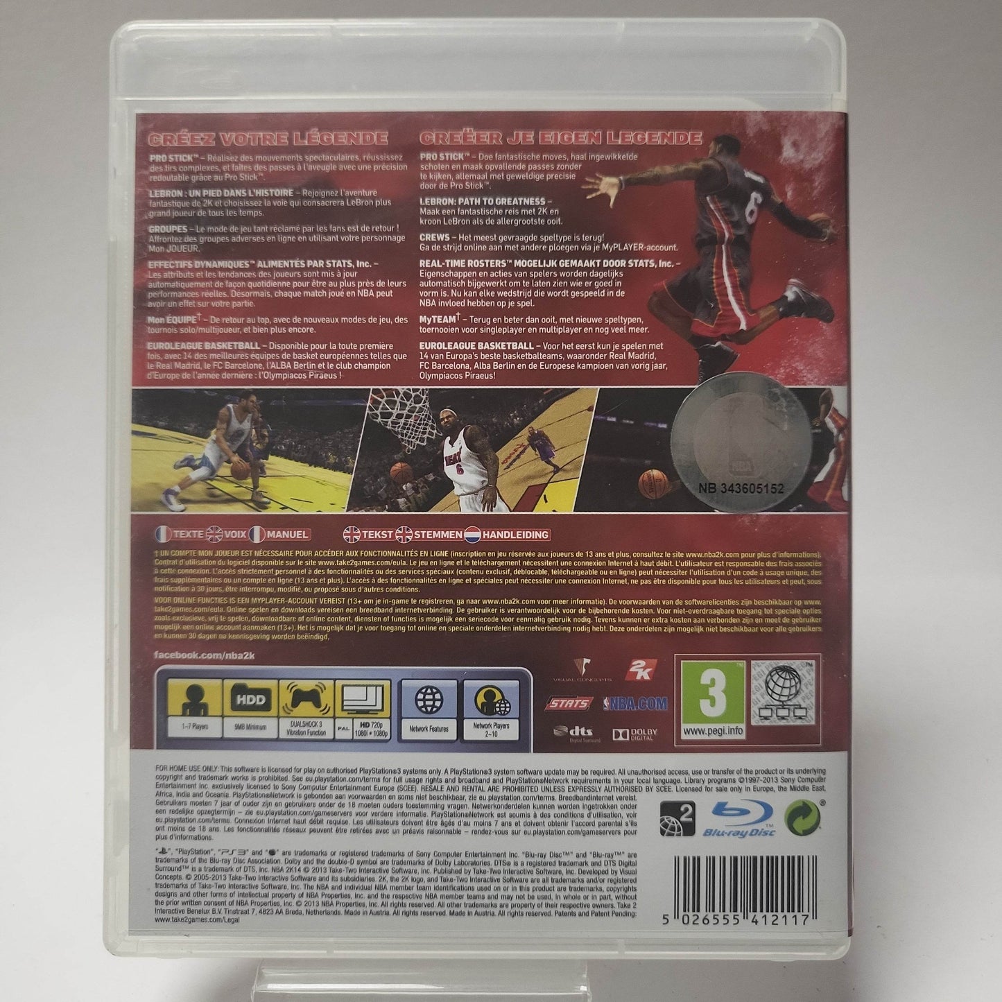 NBA 2K 14 (No Book) PlayStation 3 - Feniks Gameshop