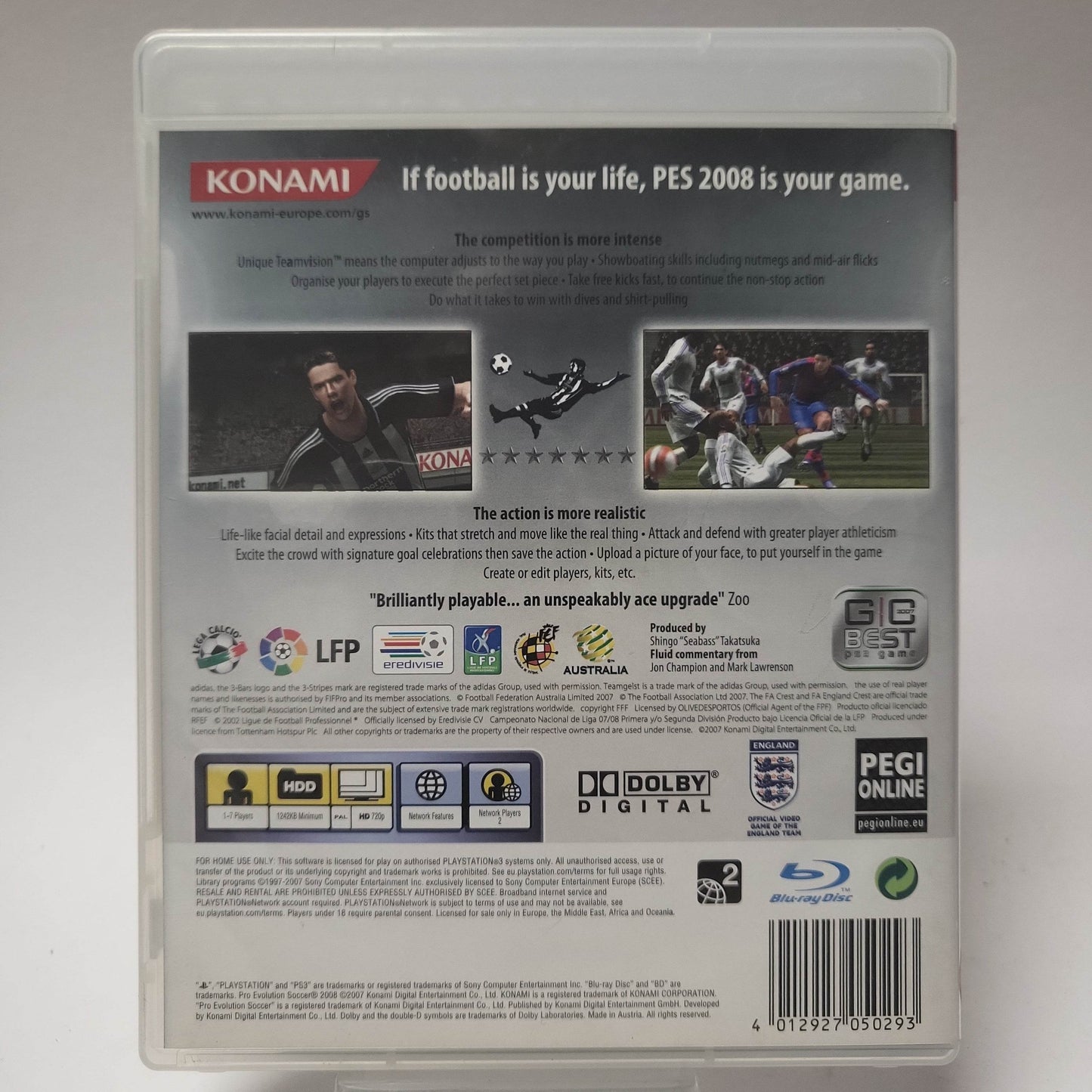 Pro Evolution Soccer 2008 (No Book) PlayStation 3 - Feniks Gameshop