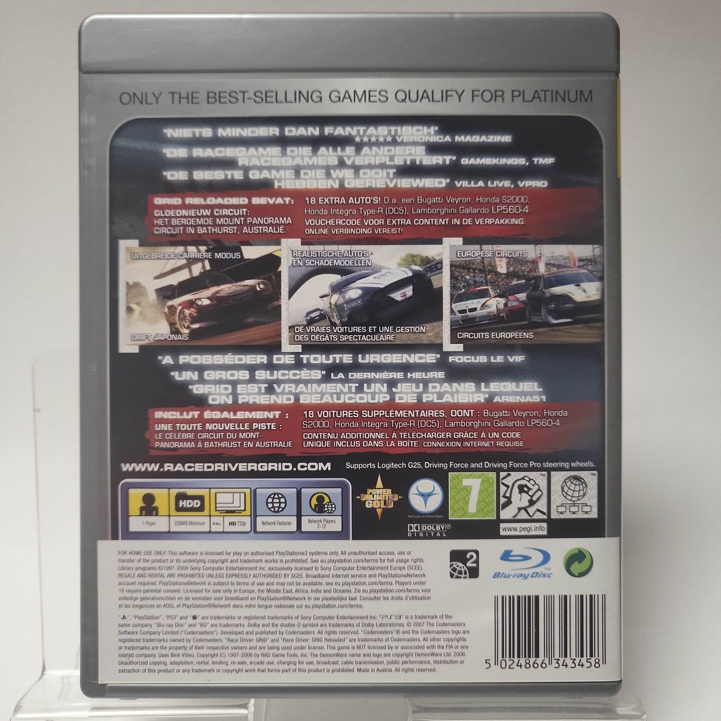Racedriver Grid Reloaded Platinum Playstation 3 - Feniks Gameshop