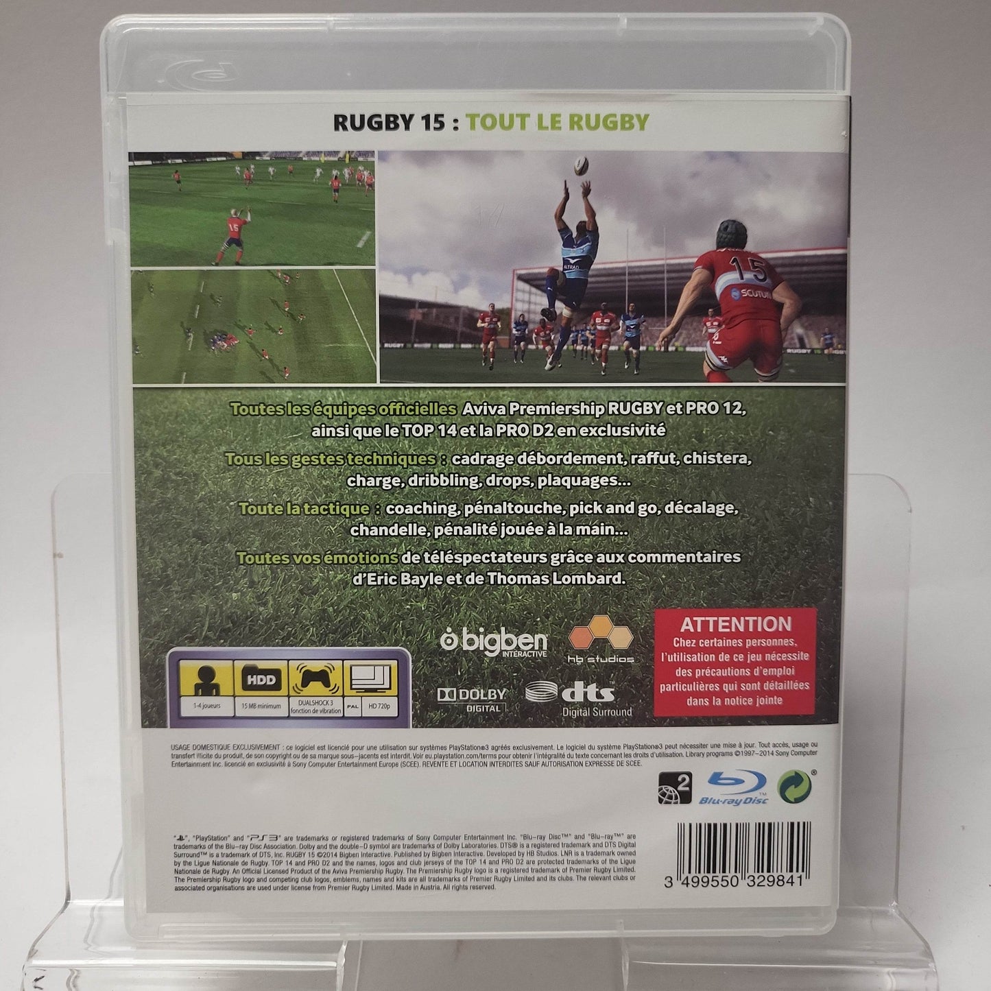 Rugby 15 French Editie Playstation 3 - Feniks Gameshop