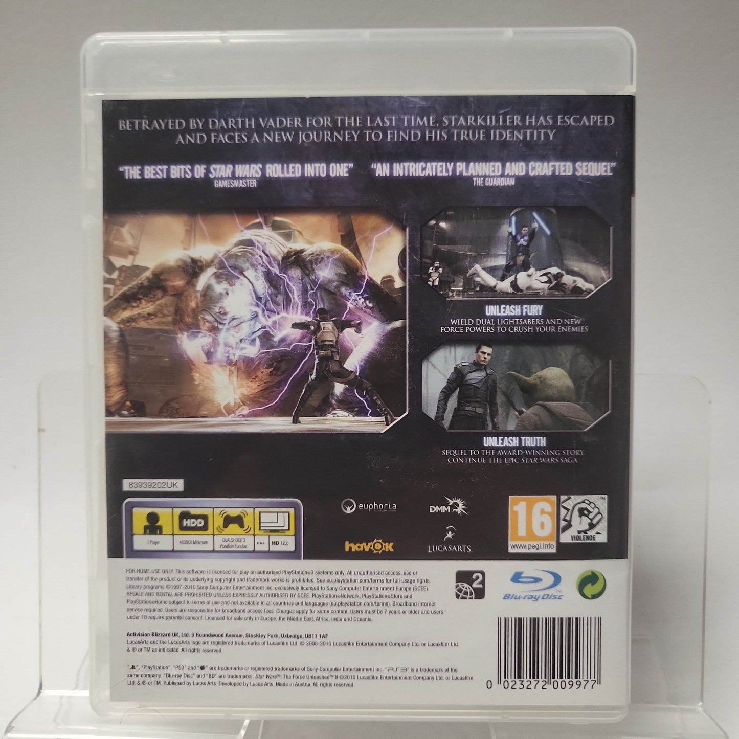 Star Wars the Force Unleashed II Playstation 3 - Feniks Gameshop