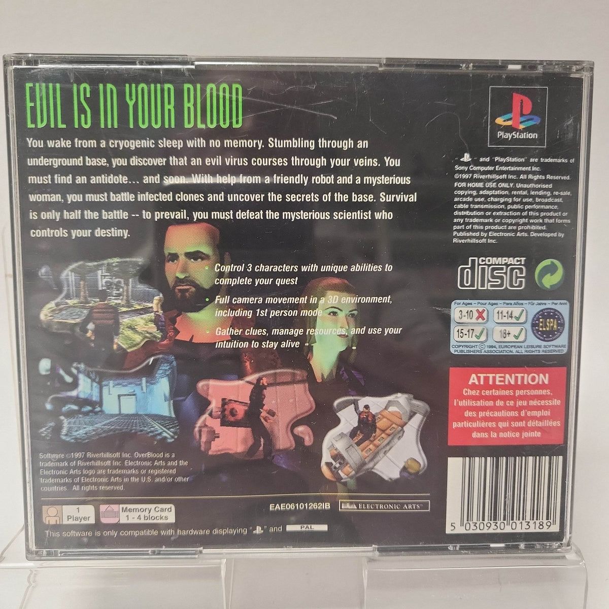 Overblood Playstation 1 - Feniks Gameshop