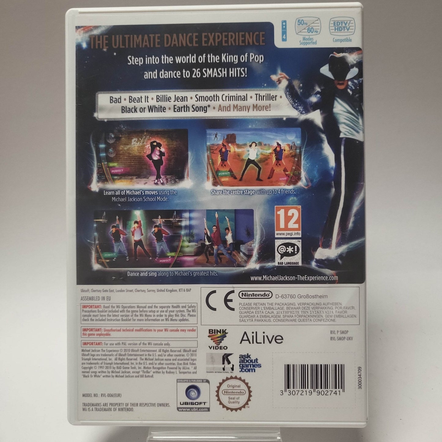 Michael Jackson the Experience (No Book) Nintendo Wii - Feniks Gameshop