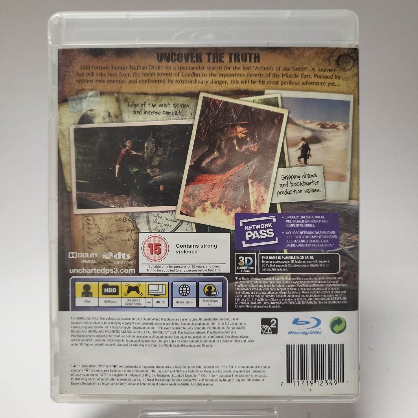 Uncharted 3 Drake's Deception (No Book) PlayStation 3 - Feniks Gameshop