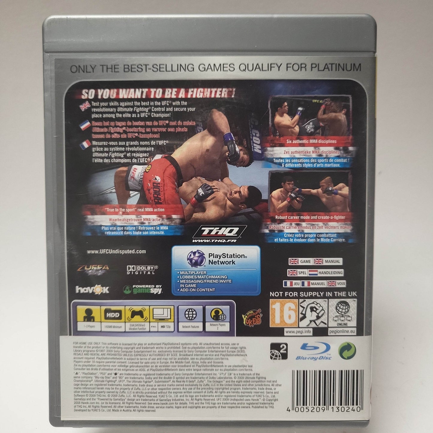 UFC Undisputed 2009 Platinum (No Book) PlayStation 3 - Feniks Gameshop