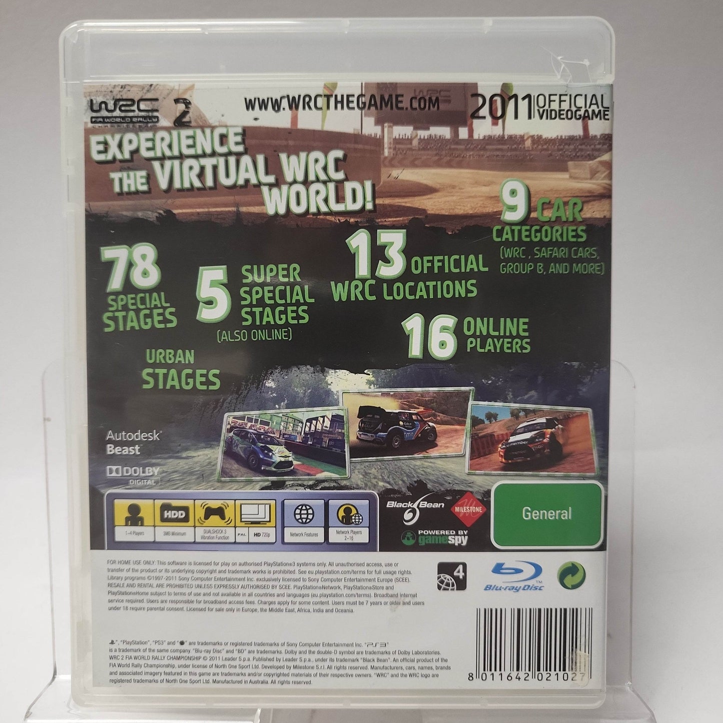 WRC 2 Fia World Rally Championship Australian Cover PS3 - Feniks Gameshop