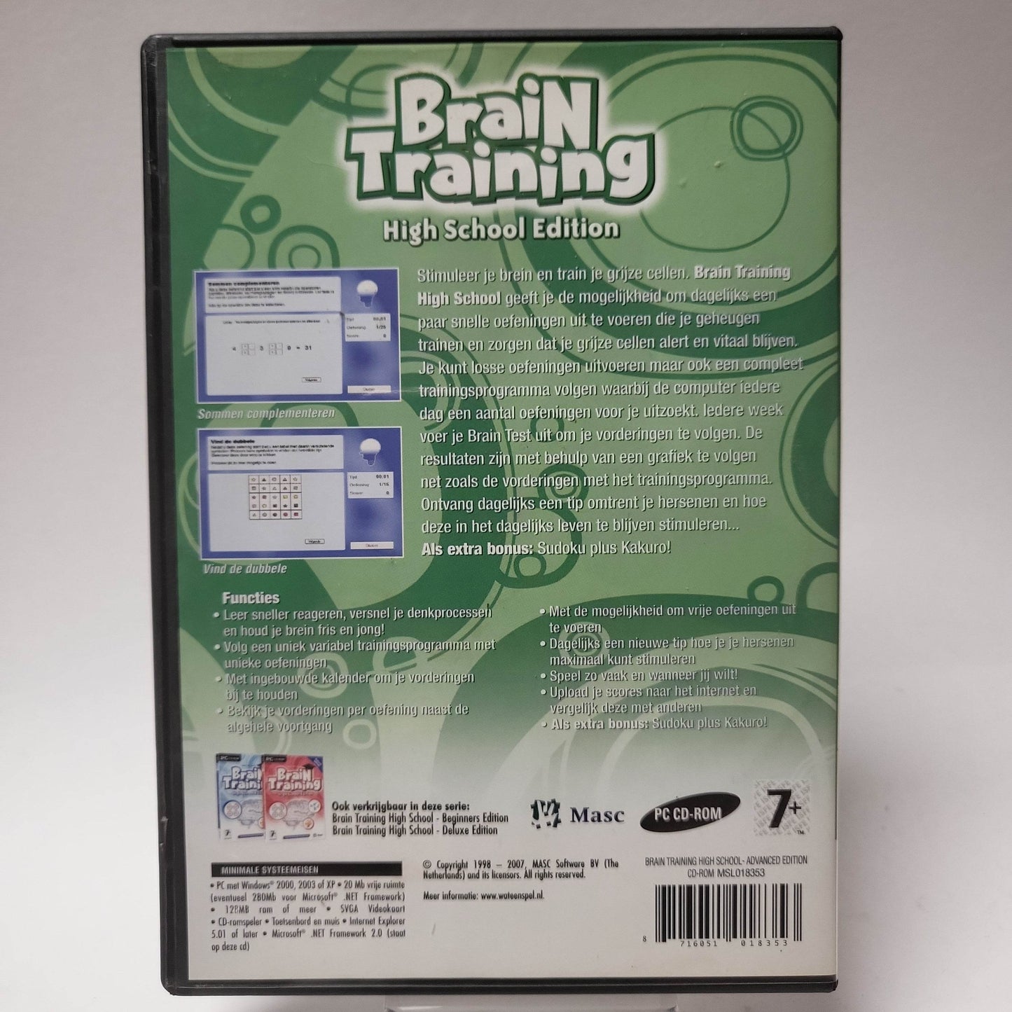 Brain Training High School Edition Advanced (No Book) PC - Feniks Gameshop