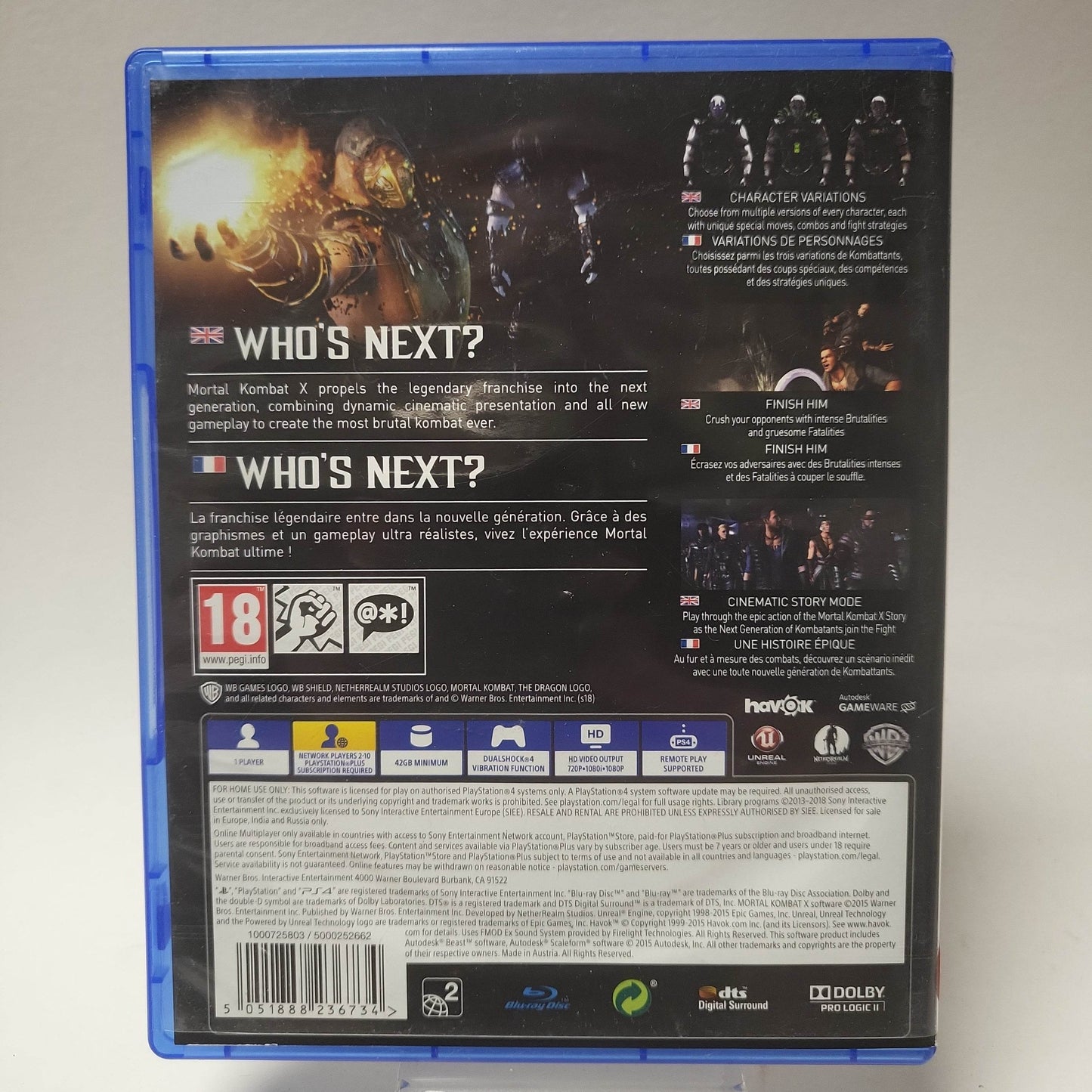 Mortal Kombat X (No Book) PlayStation 4 - Feniks Gameshop