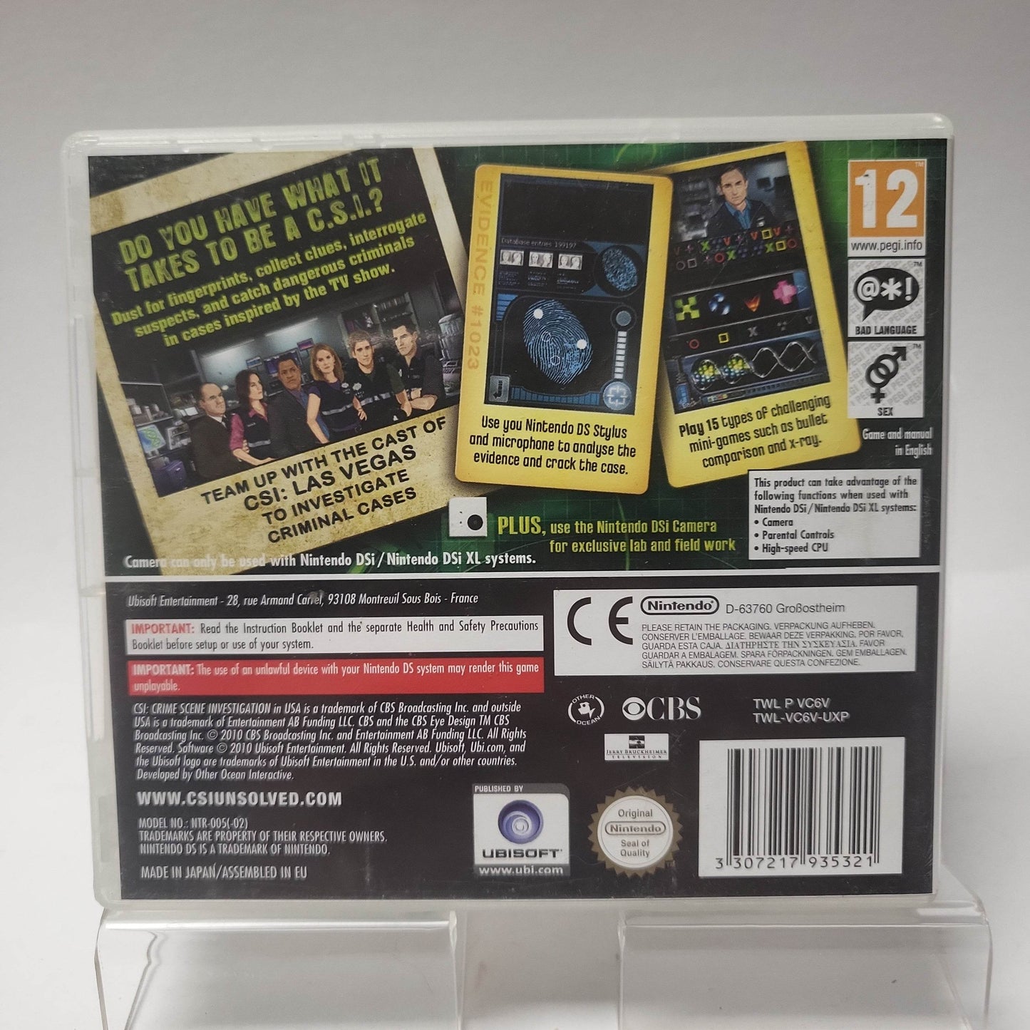 CSI: Crime Scene Investigation Unsolved Nintendo DS - Feniks Gameshop