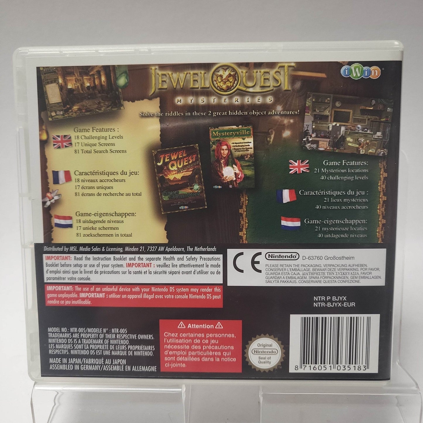 Jewel Quest Mysteries Nintendo DS - Feniks Gameshop