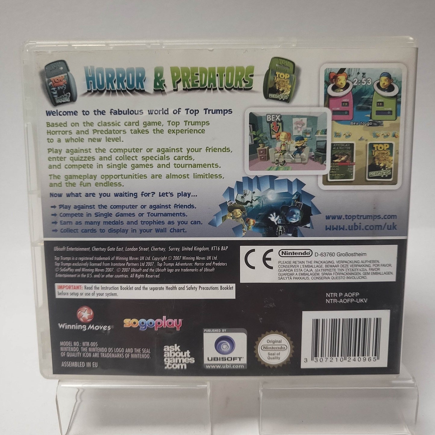 Top Trumps Horror & Predators Nintendo DS - Feniks Gameshop