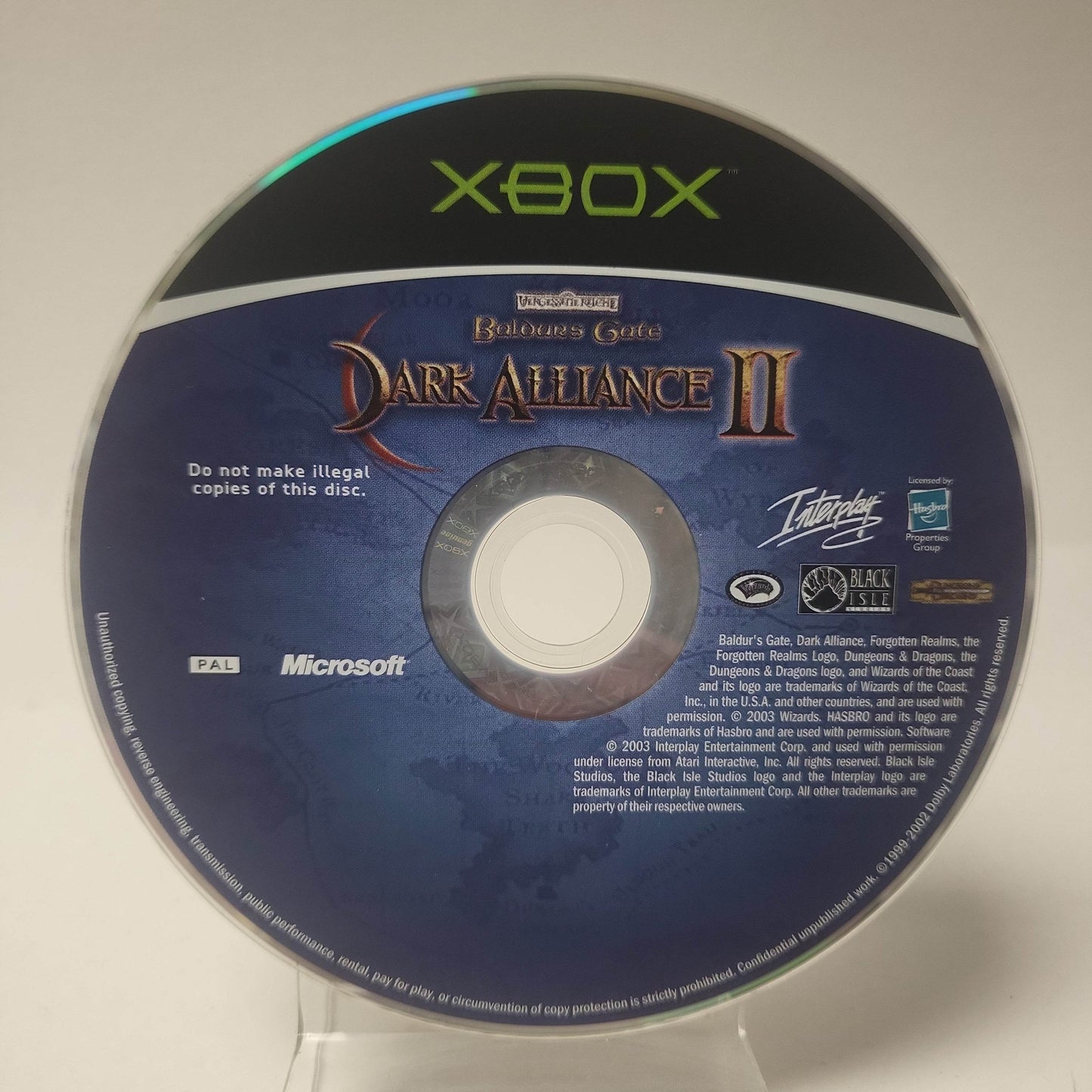 Baldur's Gate Dark Alliance II (Disc Only) Xbox Original - Feniks Gameshop