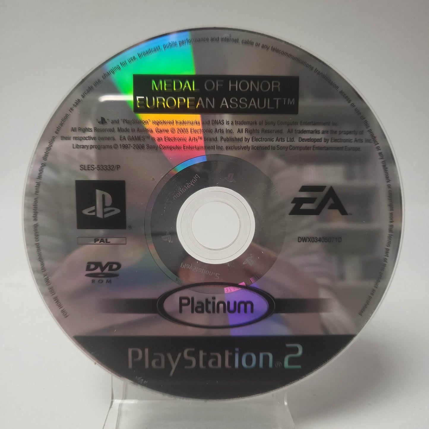 Medal of Honor European Assault Platinum (Disc Only) PlayStation 2 - Feniks Gameshop