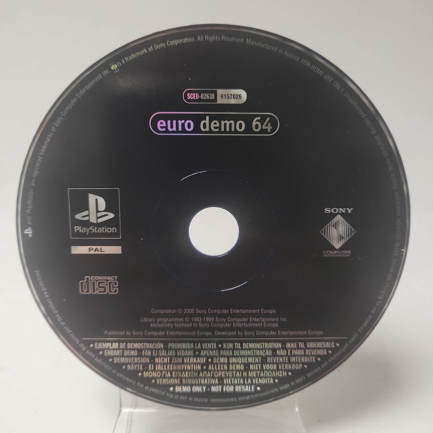 Euro Demo 64 (Disc Only) PlayStation 1 - Feniks Gameshop