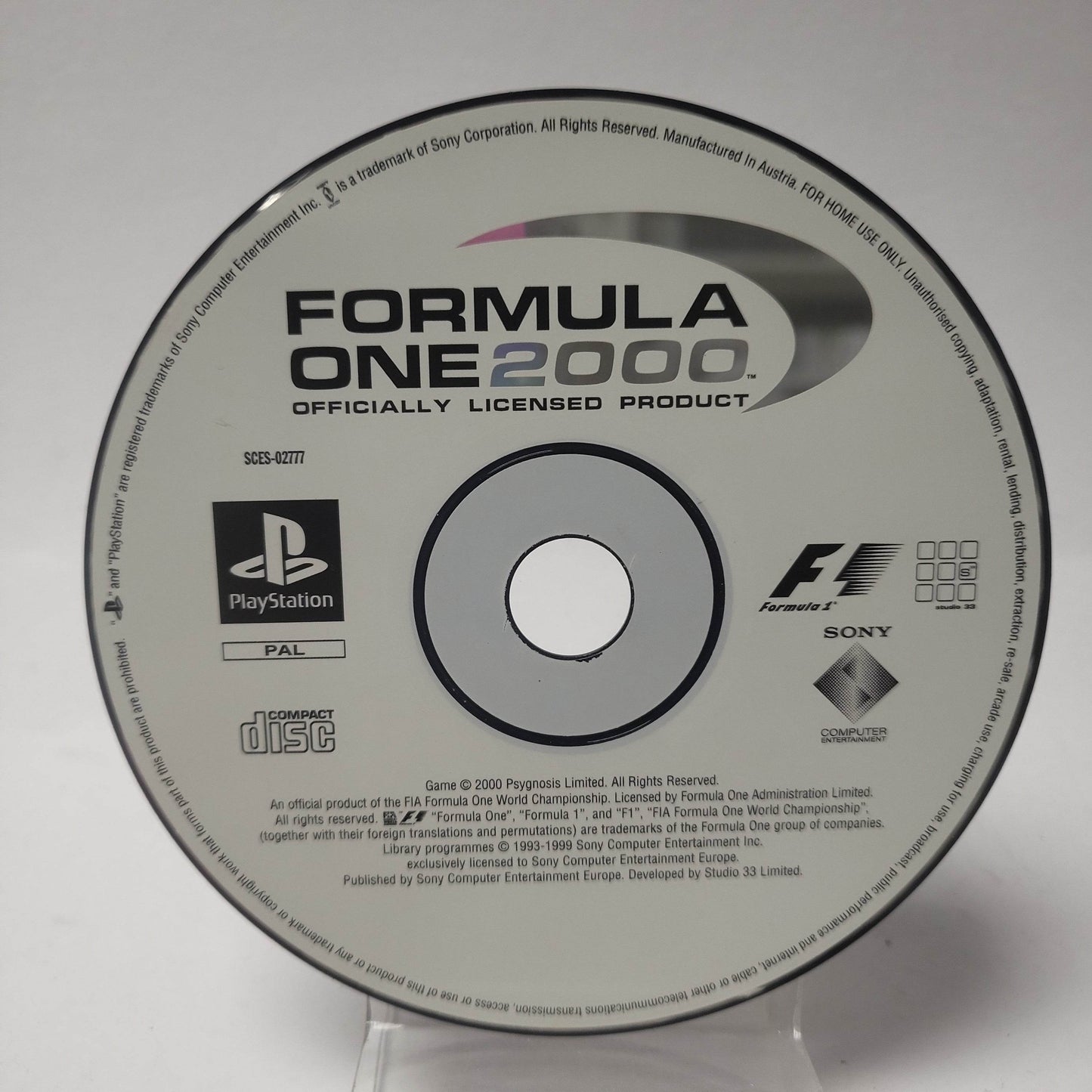 Formula One 2000 (disc only) PlayStation 1 - Feniks Gameshop