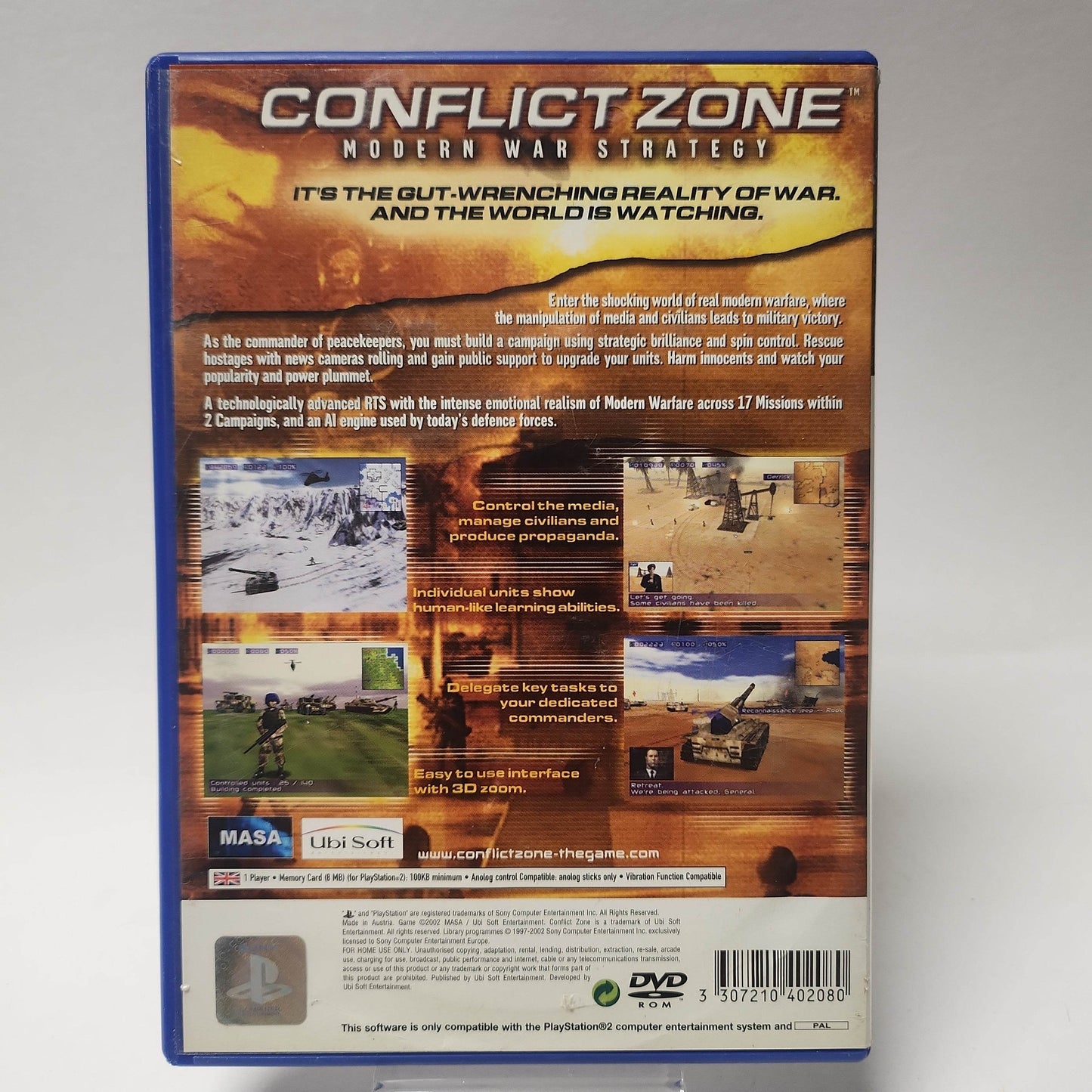 Conflict Zone Modern War Strategy (No Book) PlayStation 2 - Feniks Gameshop