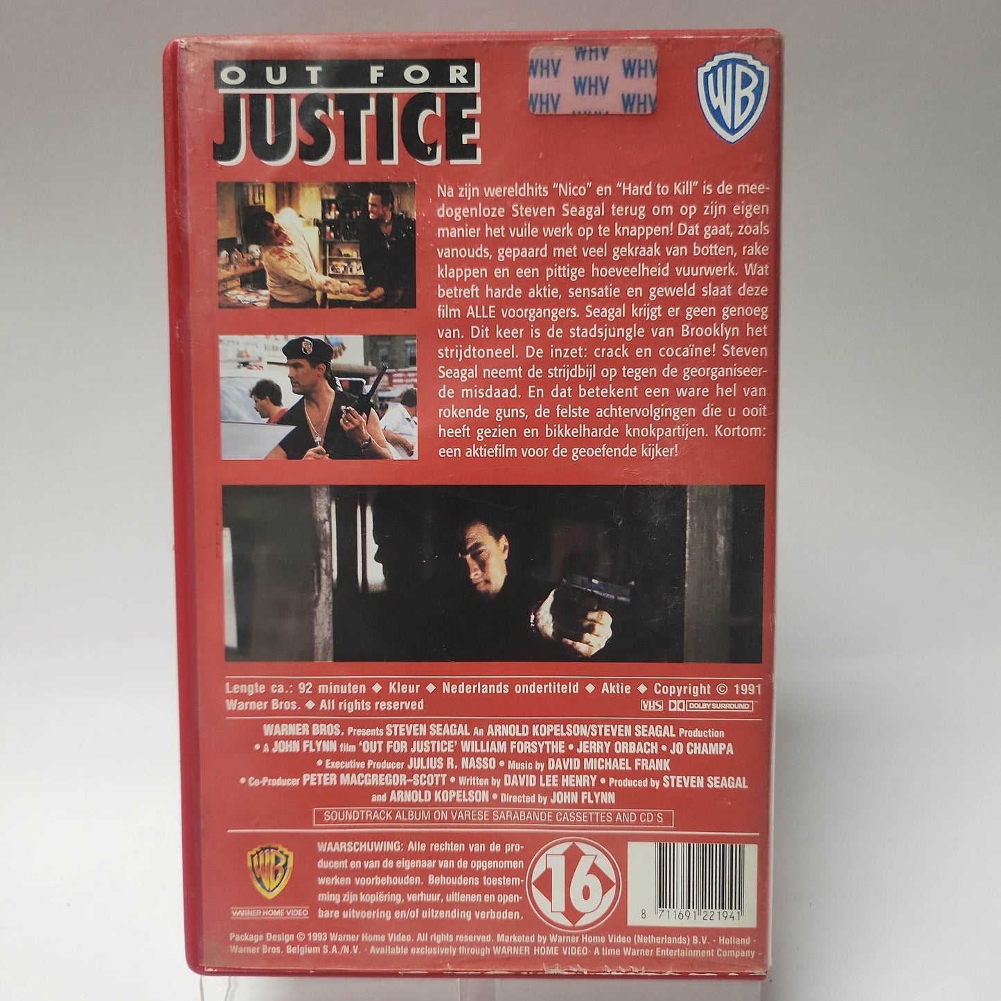 Out For Justice VHS - Feniks Gameshop