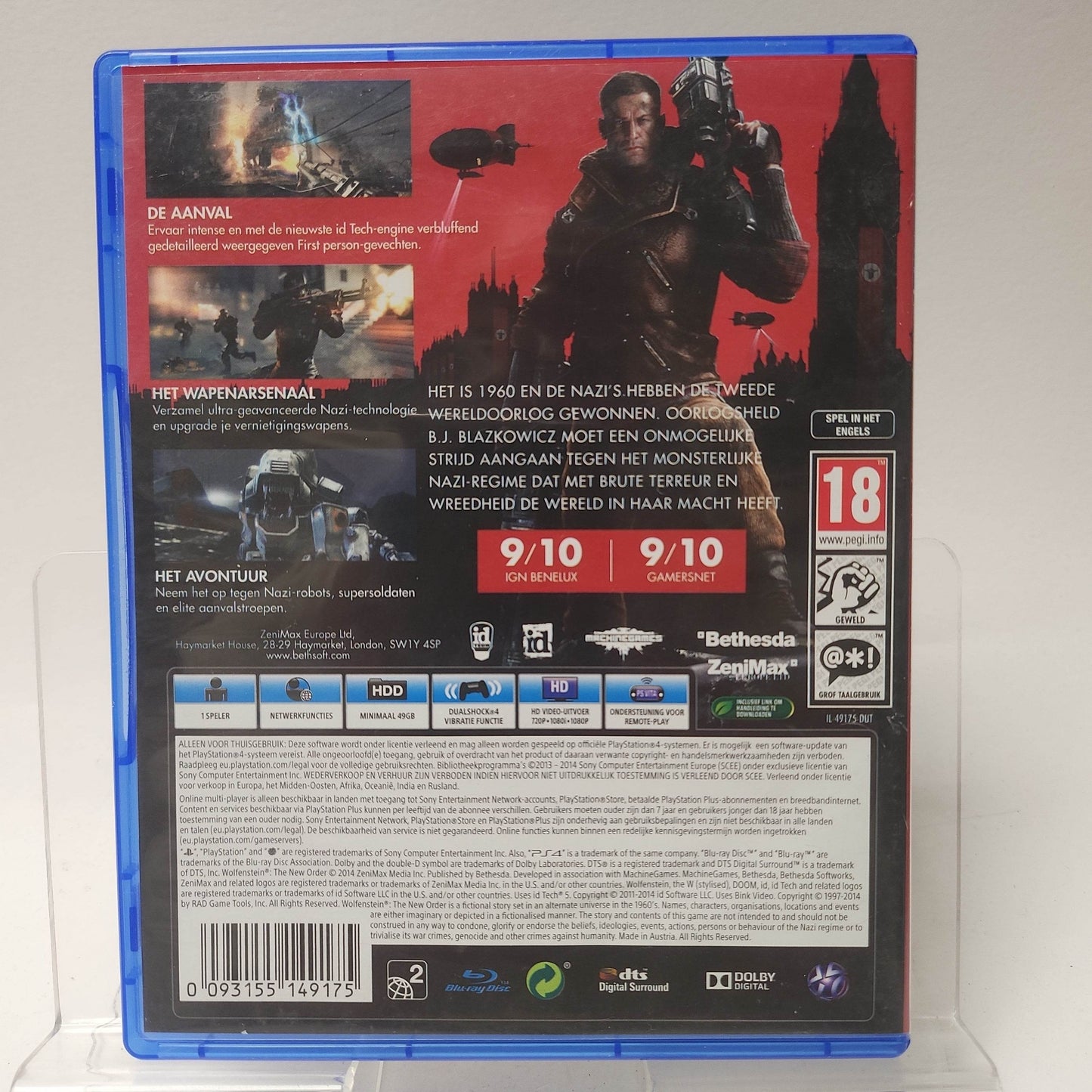 Wolfenstein the New Order Playstation 4 - Feniks Gameshop