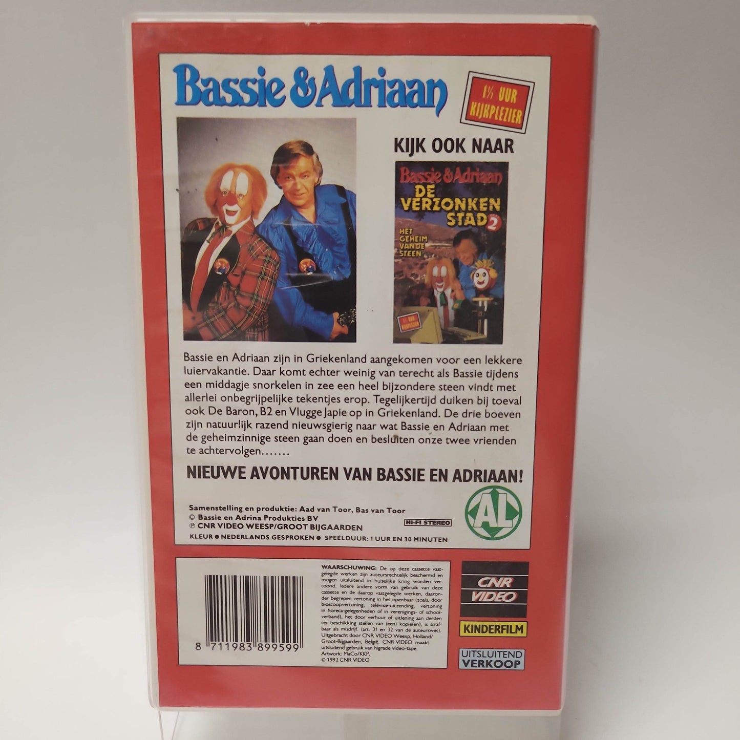 Bassie & Adriaan de Verzonken Stad VHS - Feniks Gameshop