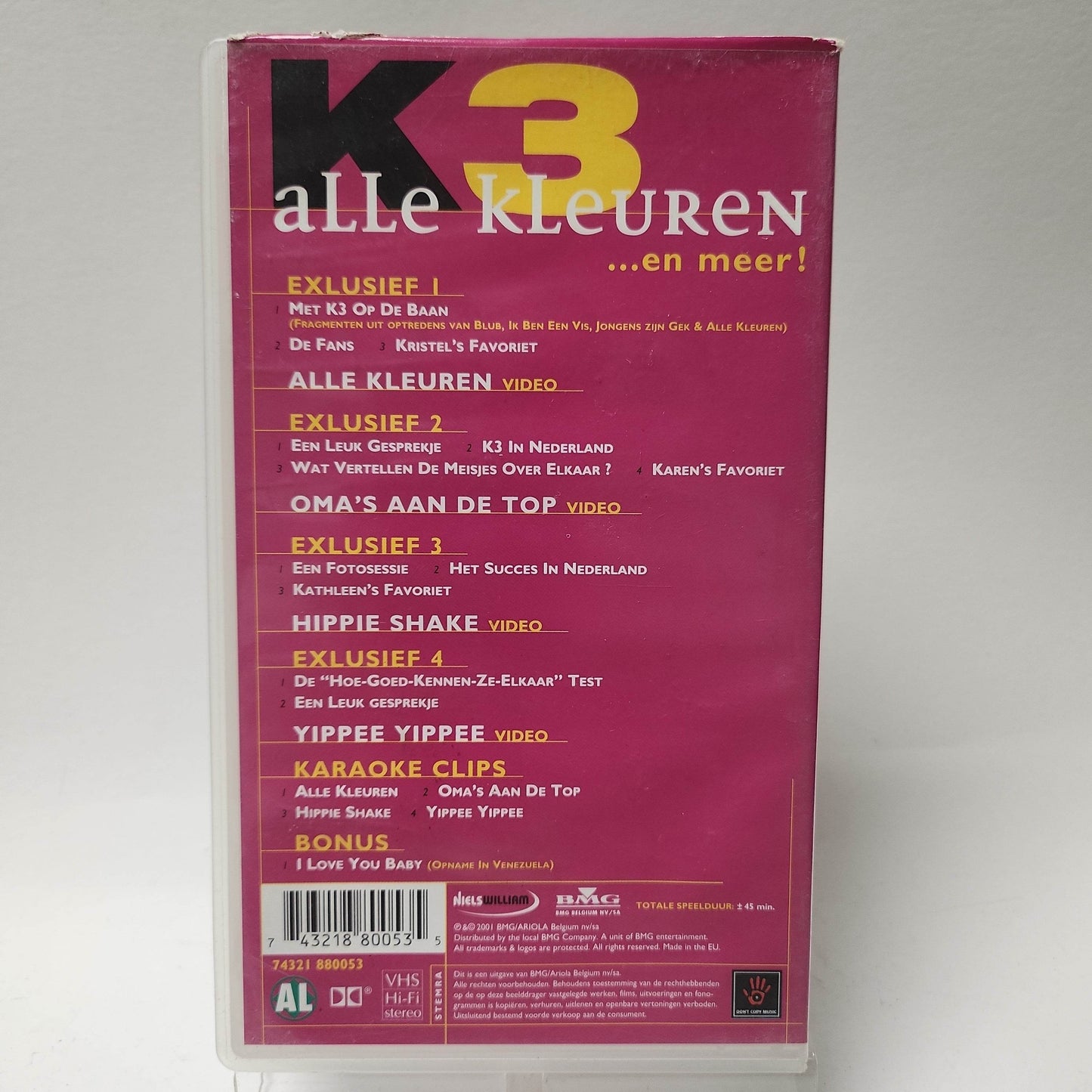 K3 Video Alle Kleuren VHS - Feniks Gameshop