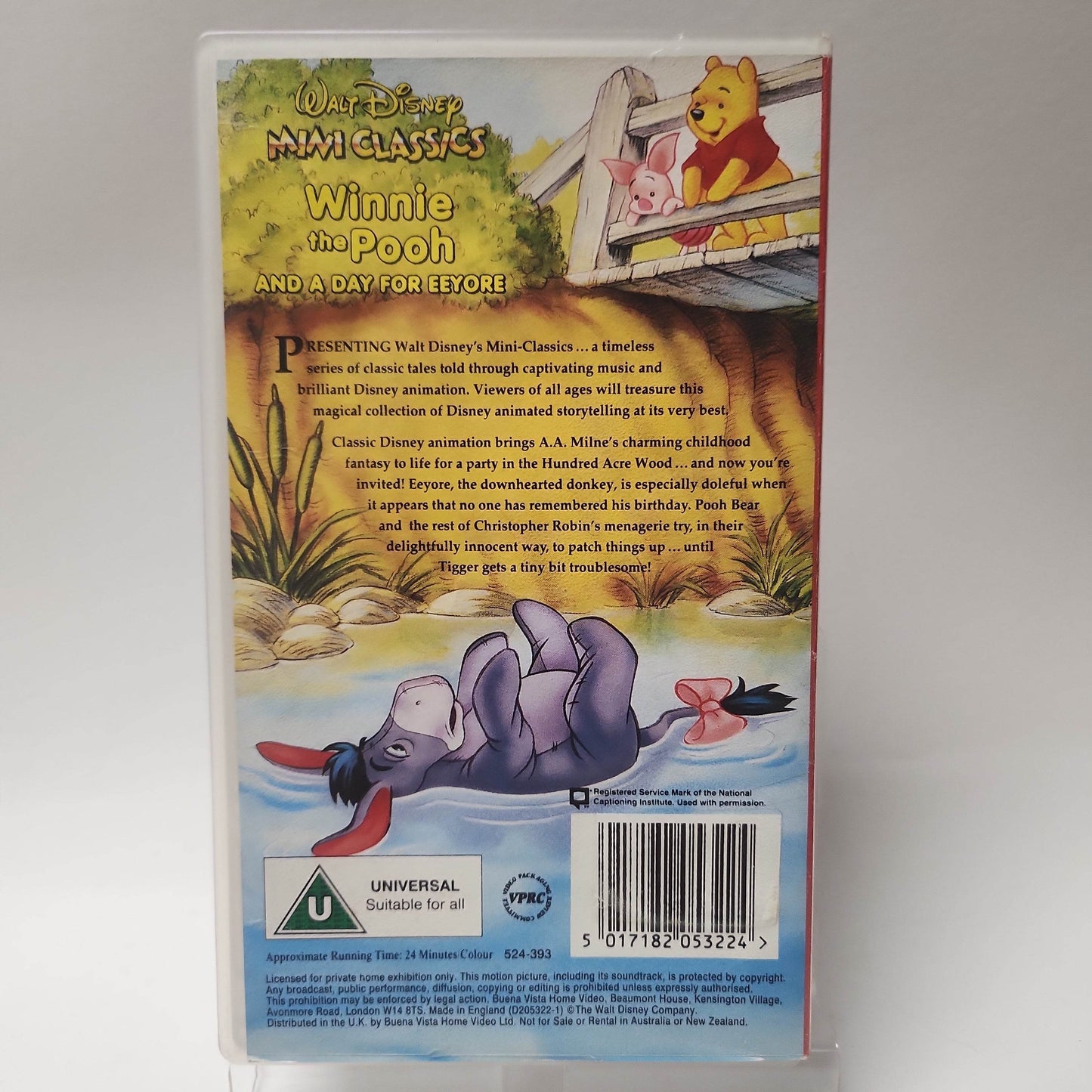 Disney Winnie the Pooh and a Day for Eeyore VHS - Feniks Gameshop