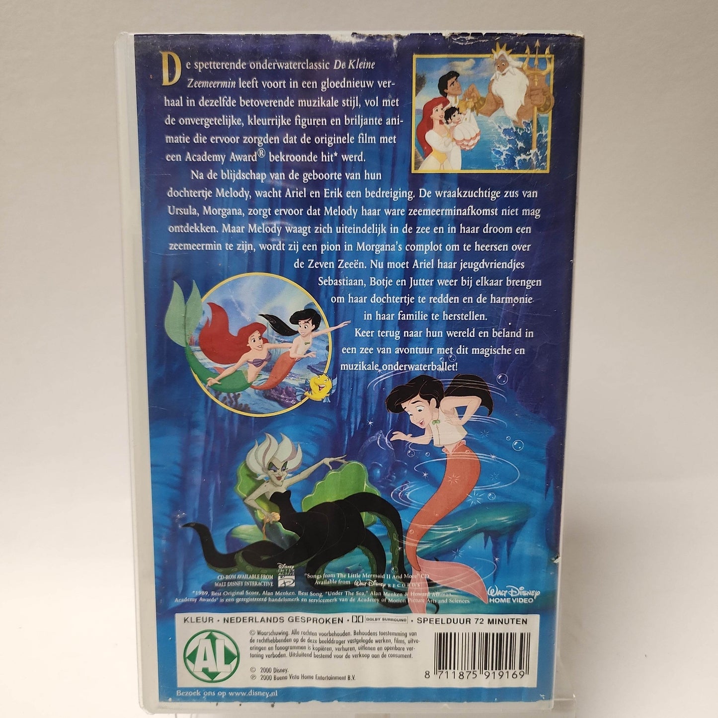 Disney Kleine Zeemeermin II Terug in de Zee VHS - Feniks Gameshop