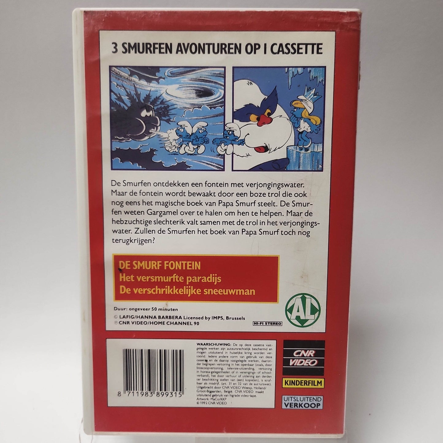 Smurfen de Smurf Fontein VHS - Feniks Gameshop