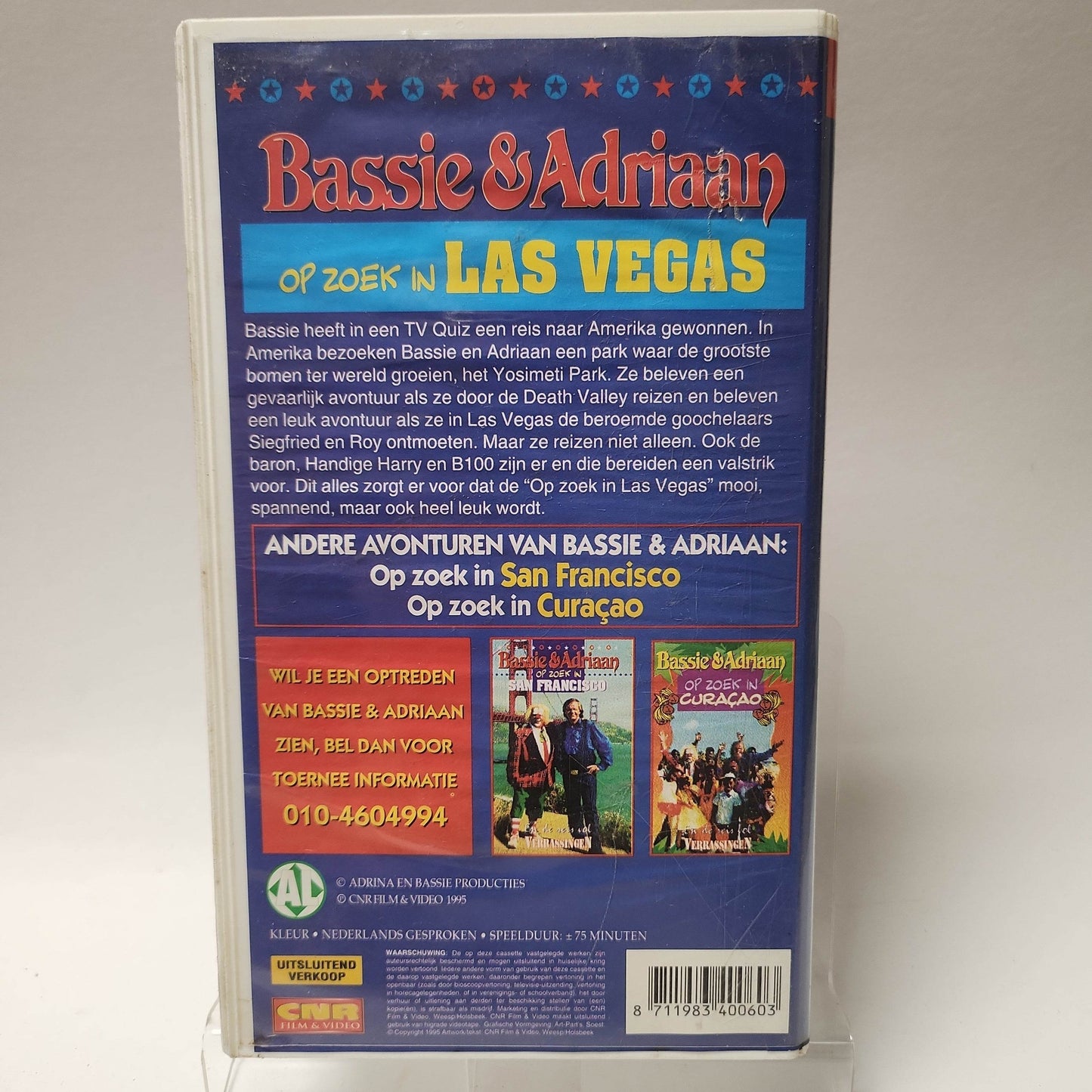Bassie & Adriaan op Zoek in Las Vegas VHS - Feniks Gameshop