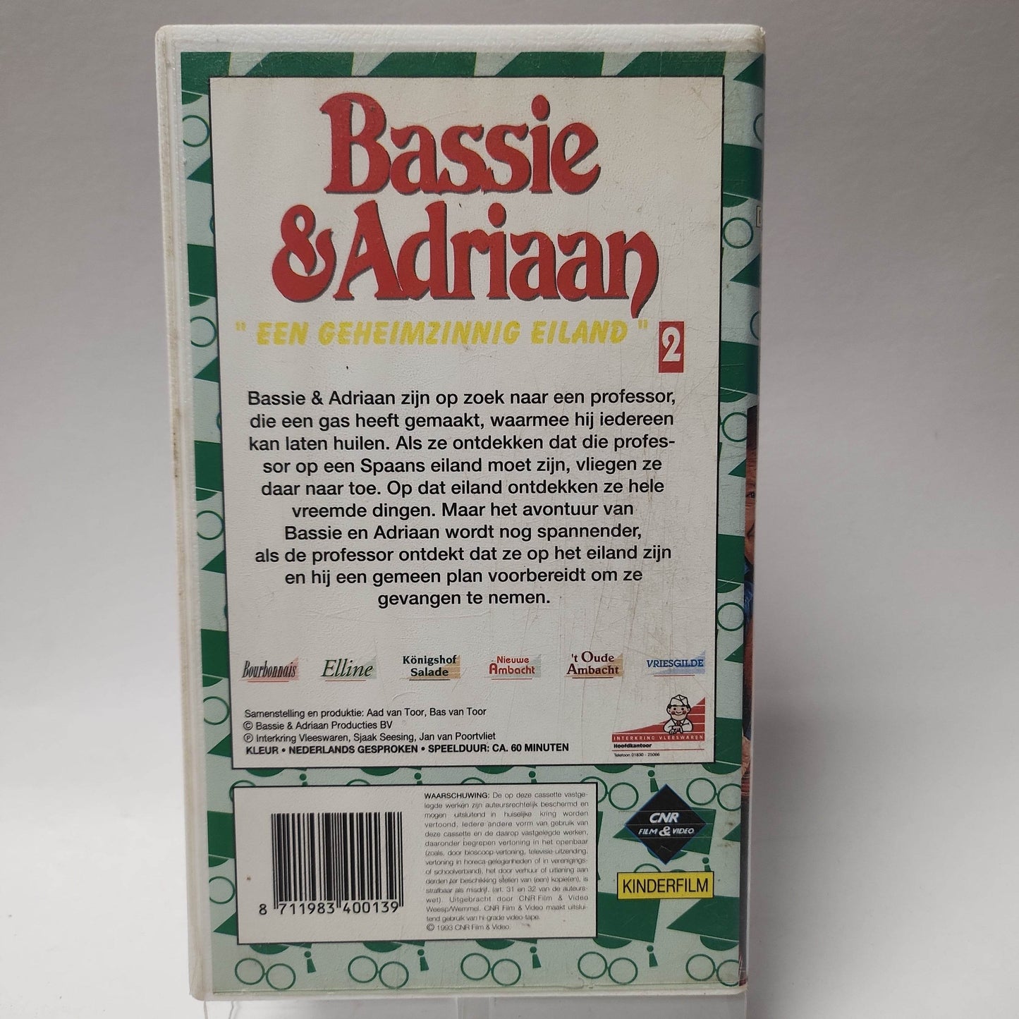 Bassie & Adriaan de Huilende Professor 2 een Gevaarlijk Plan VHS - Feniks Gameshop
