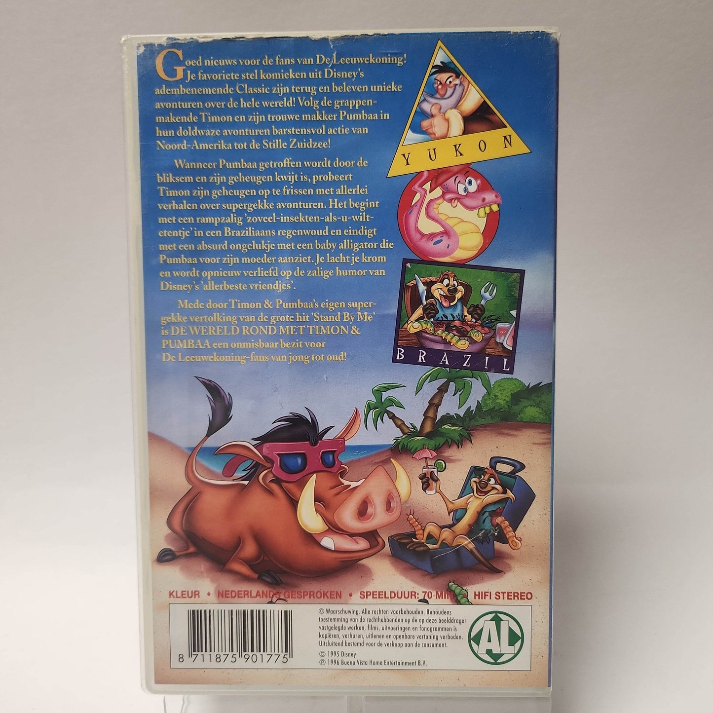 Disney de Wereld Rond met Timon & Pumbaa VHS - Feniks Gameshop