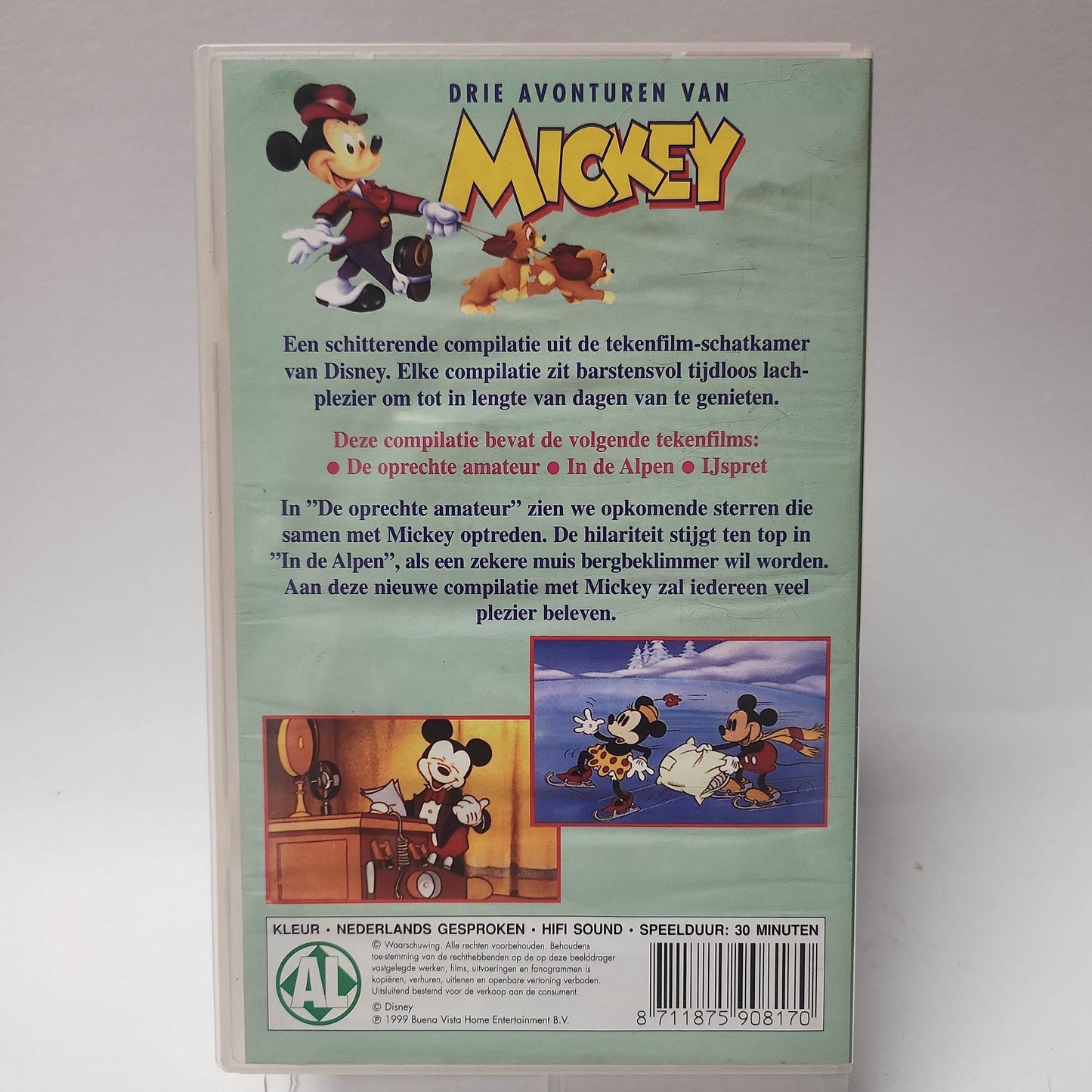 Disney Drie Avonturen van Mickey VHS - Feniks Gameshop