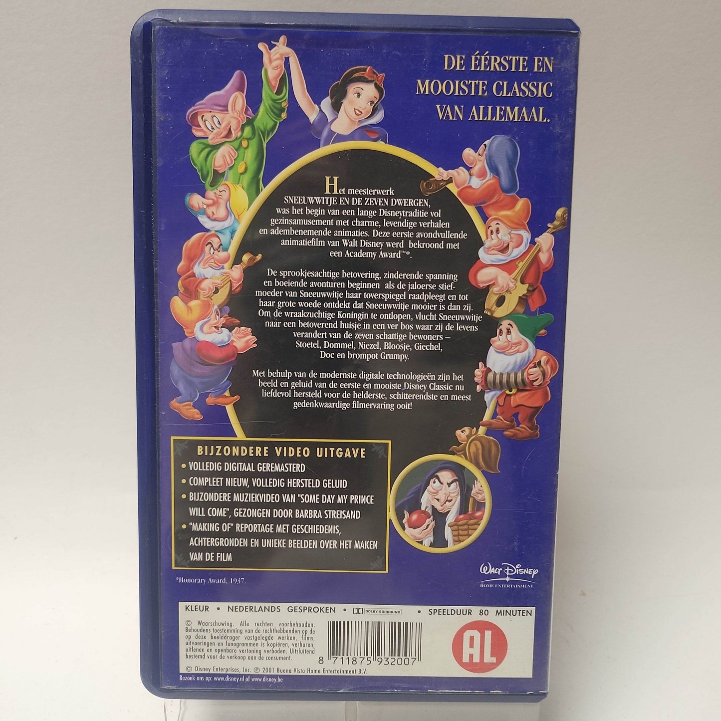 Disney Sneeuwwitje en de Zeven Dwergen VHS - Feniks Gameshop
