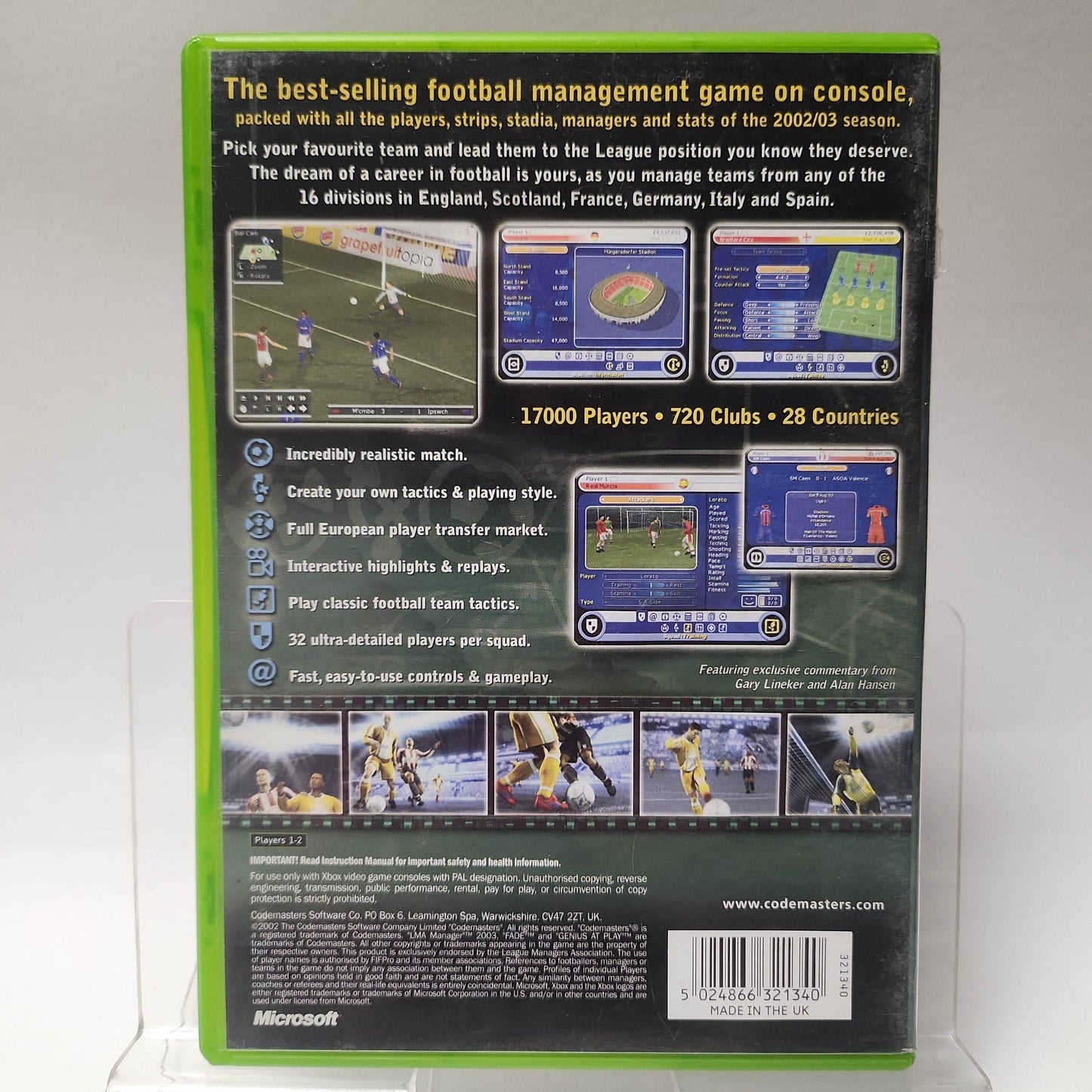 LMA Manager 2003 Xbox Original - Feniks Gameshop
